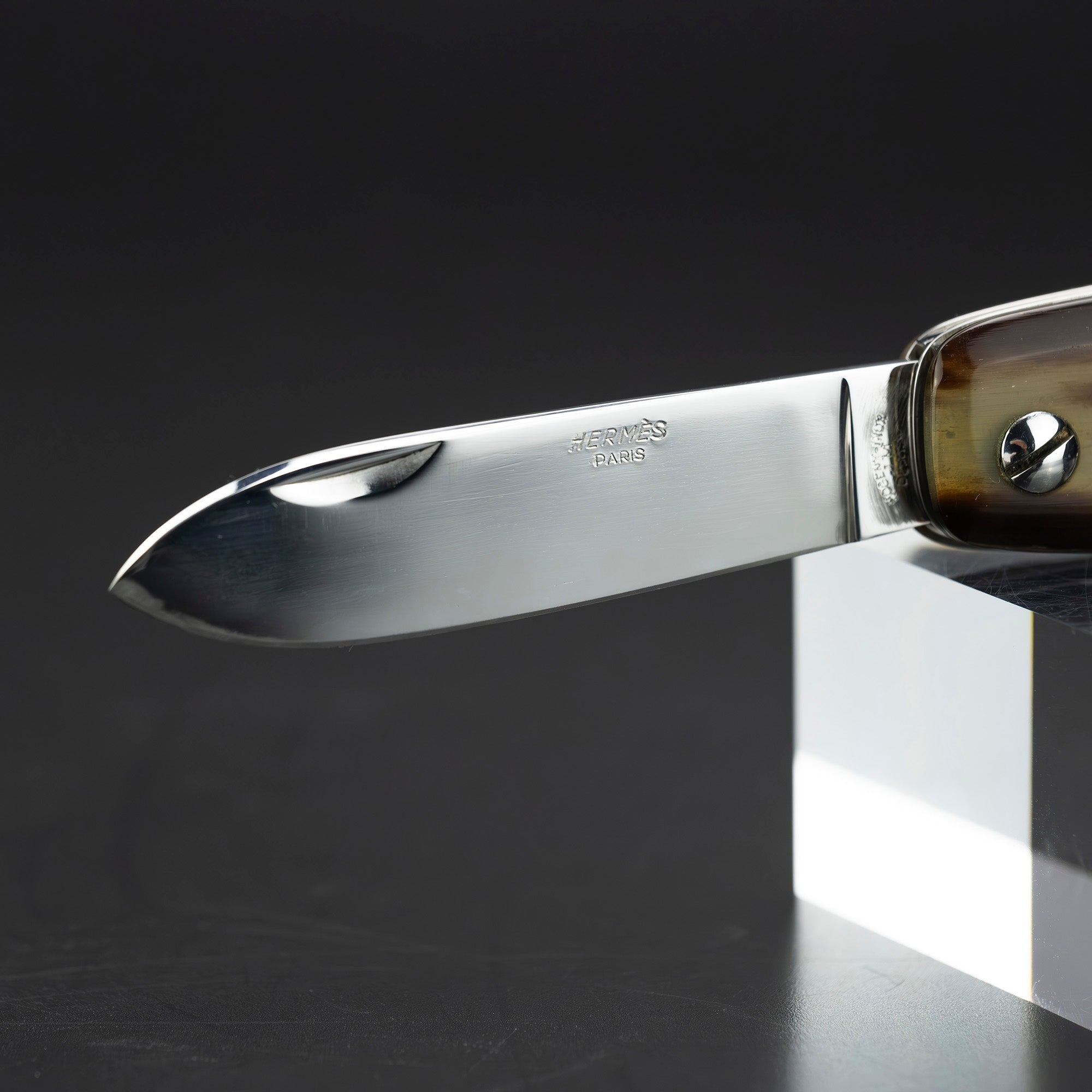 Hermes HERMES Buffalo Horn Sommelier Knife Folding Knife Good Condition