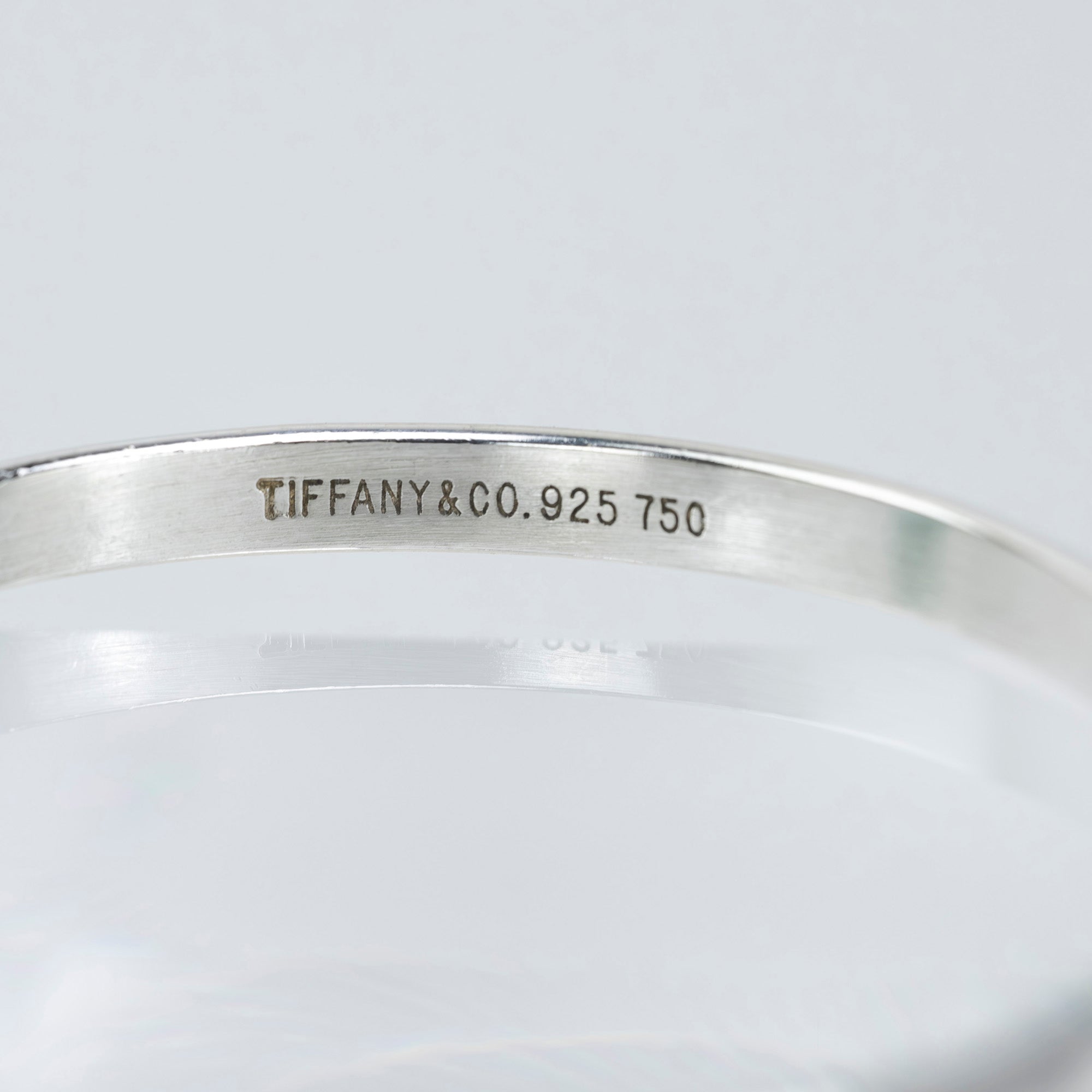 ティファニー TIFFANY&Co. フック&アイ バングル ブレスレット アクセサリー シルバー925 K18 12.7g