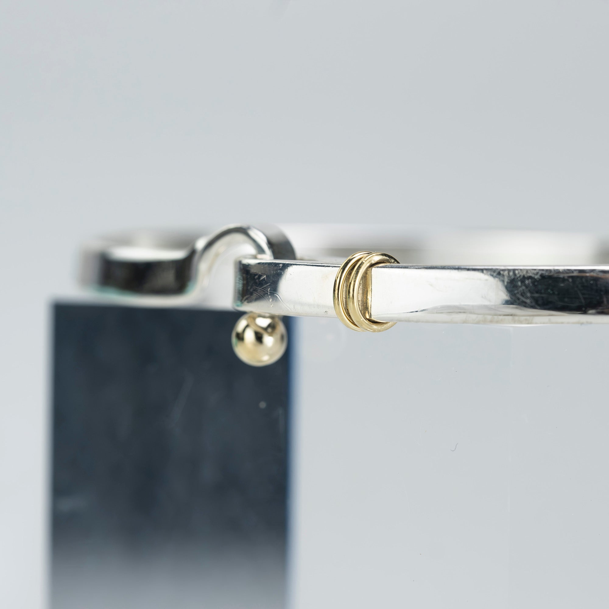 ティファニー TIFFANY&Co. フック&アイ バングル ブレスレット アクセサリー シルバー925 K18 12.7g