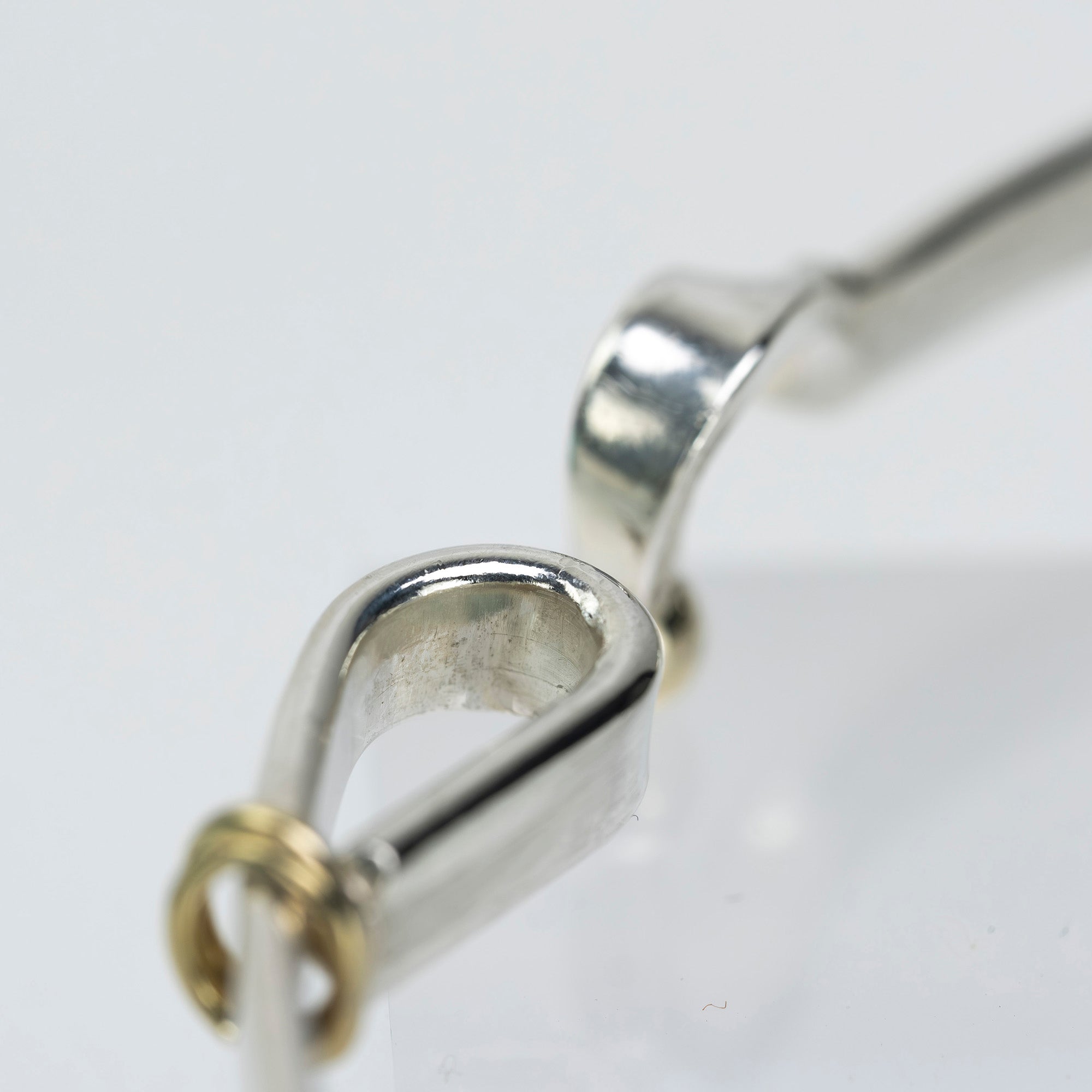 ティファニー TIFFANY&Co. フック&アイ バングル ブレスレット アクセサリー シルバー925 K18 12.7g