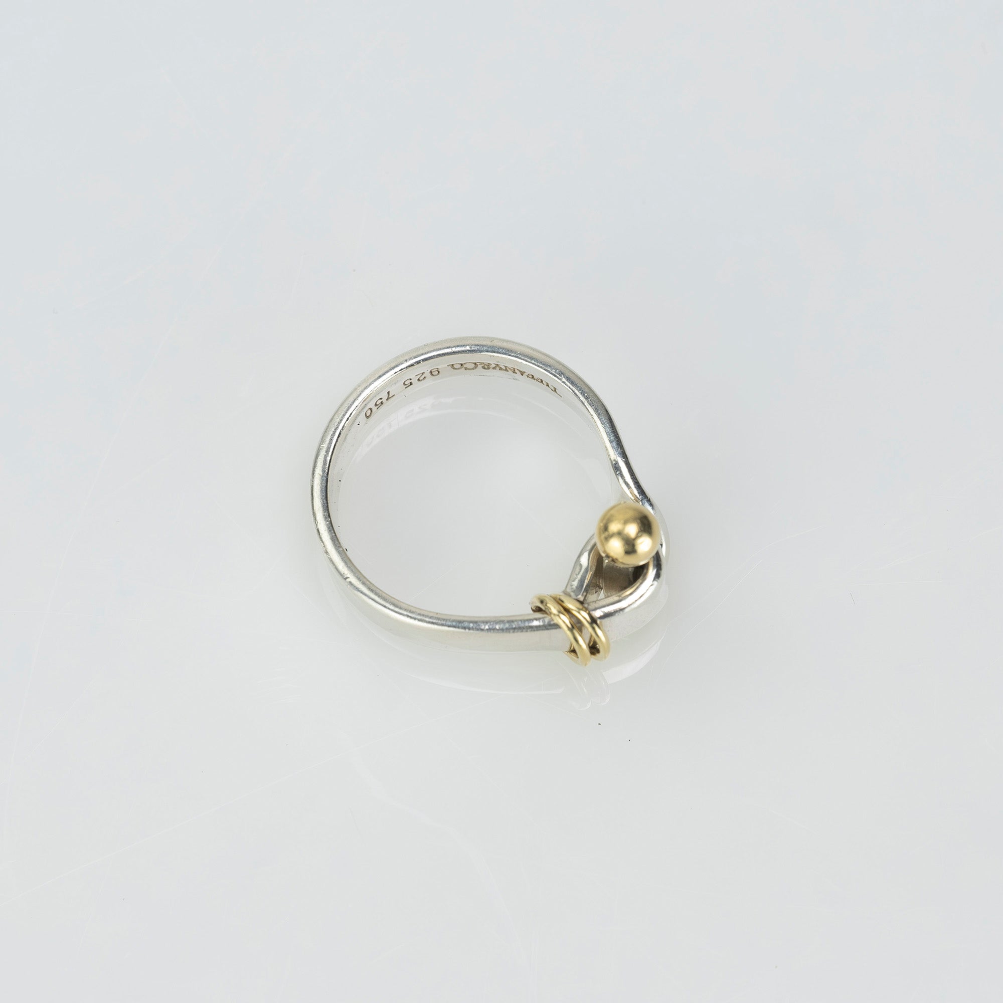 ティファニー TIFFANY&Co. フック&アイ リング 11号 レディースアクセサリー シルバー925 K18