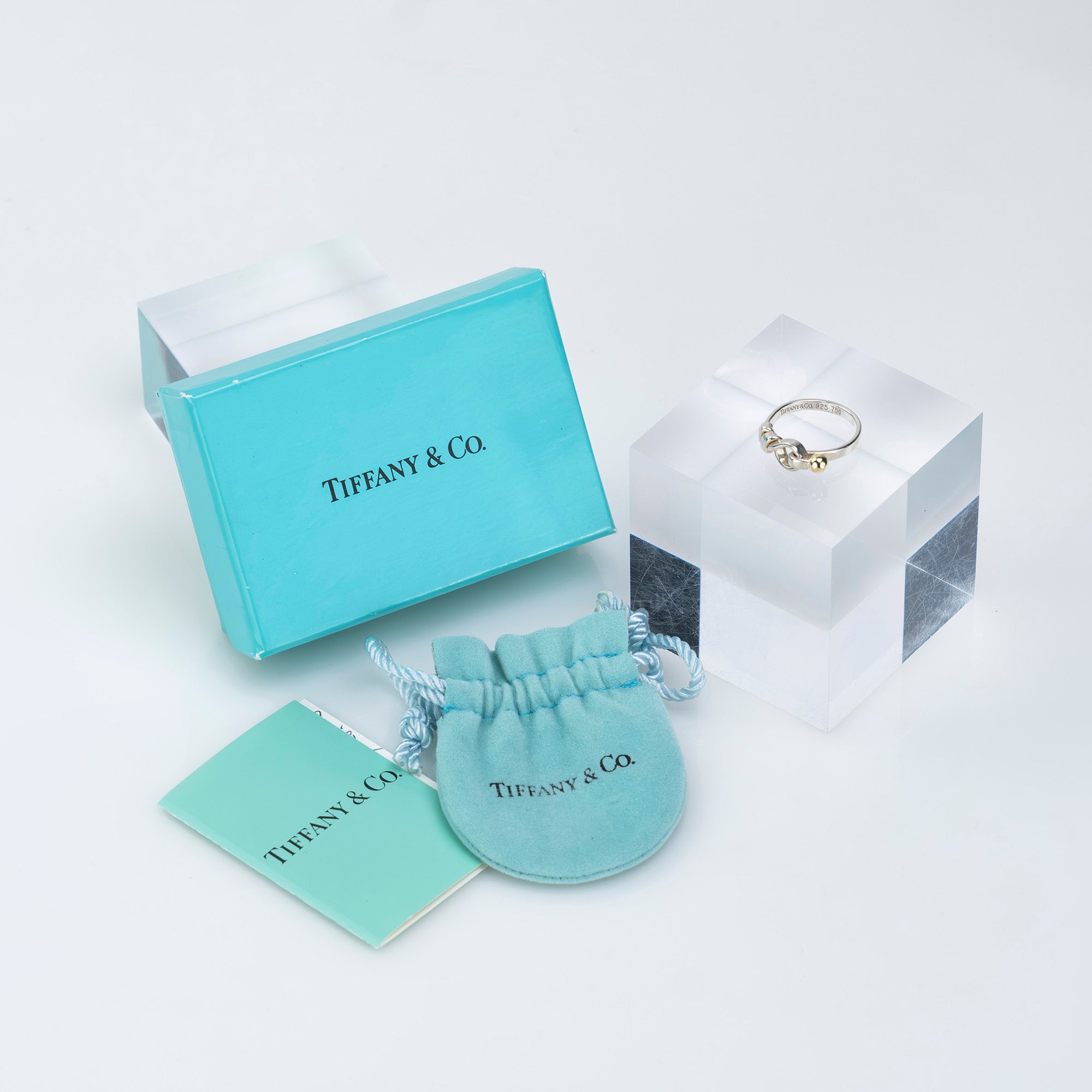 ティファニー TIFFANY&Co. フラットワイヤー ラブノット リング 12号 レディースアクセサリー シルバー925 K18