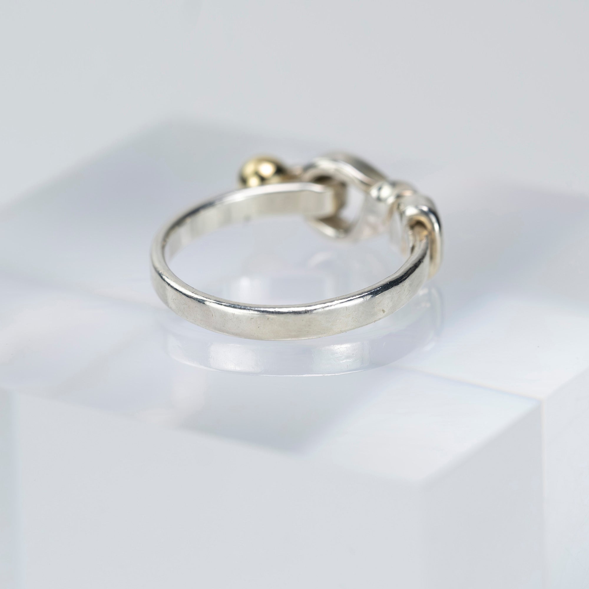 ティファニー TIFFANY&Co. フラットワイヤー ラブノット リング 12号 レディースアクセサリー シルバー925 K18