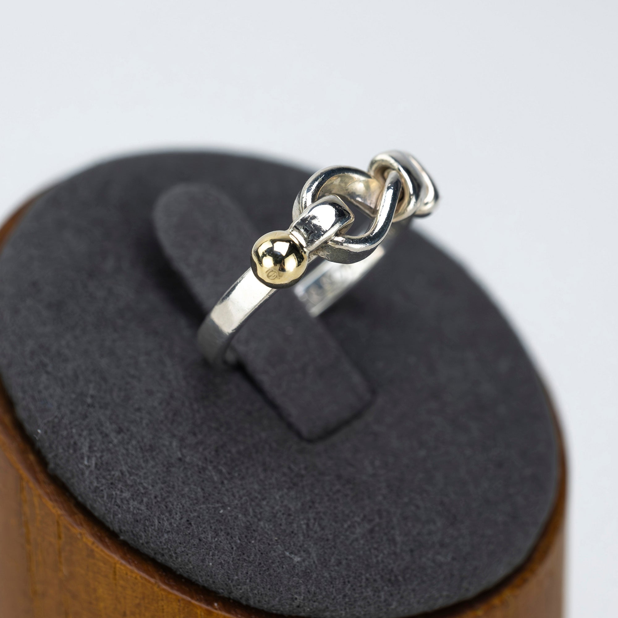 ティファニー TIFFANY&Co. フラットワイヤー ラブノット リング 12号 レディースアクセサリー シルバー925 K18