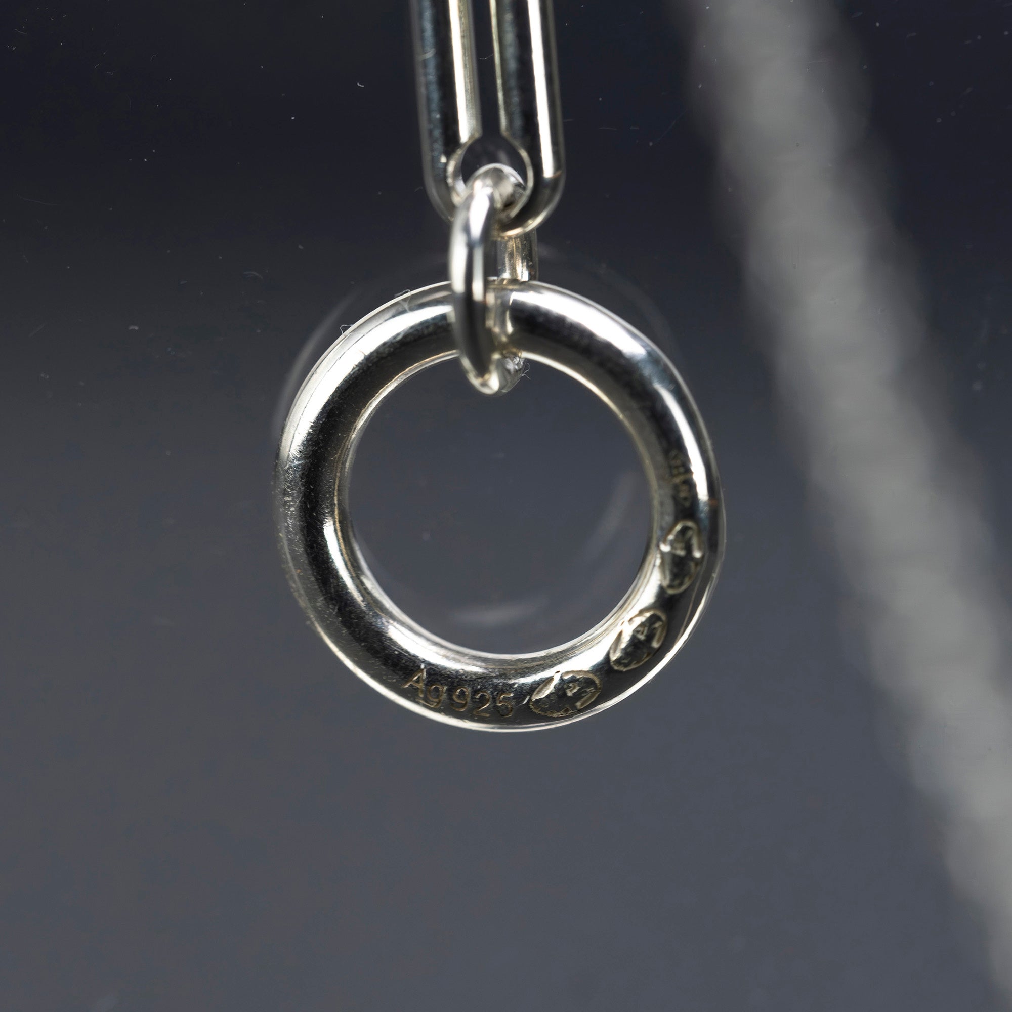 HERMES Ex-Libris MM HERMES Ex-Libris MM Silver 925 K18PG 3WAY long necklace