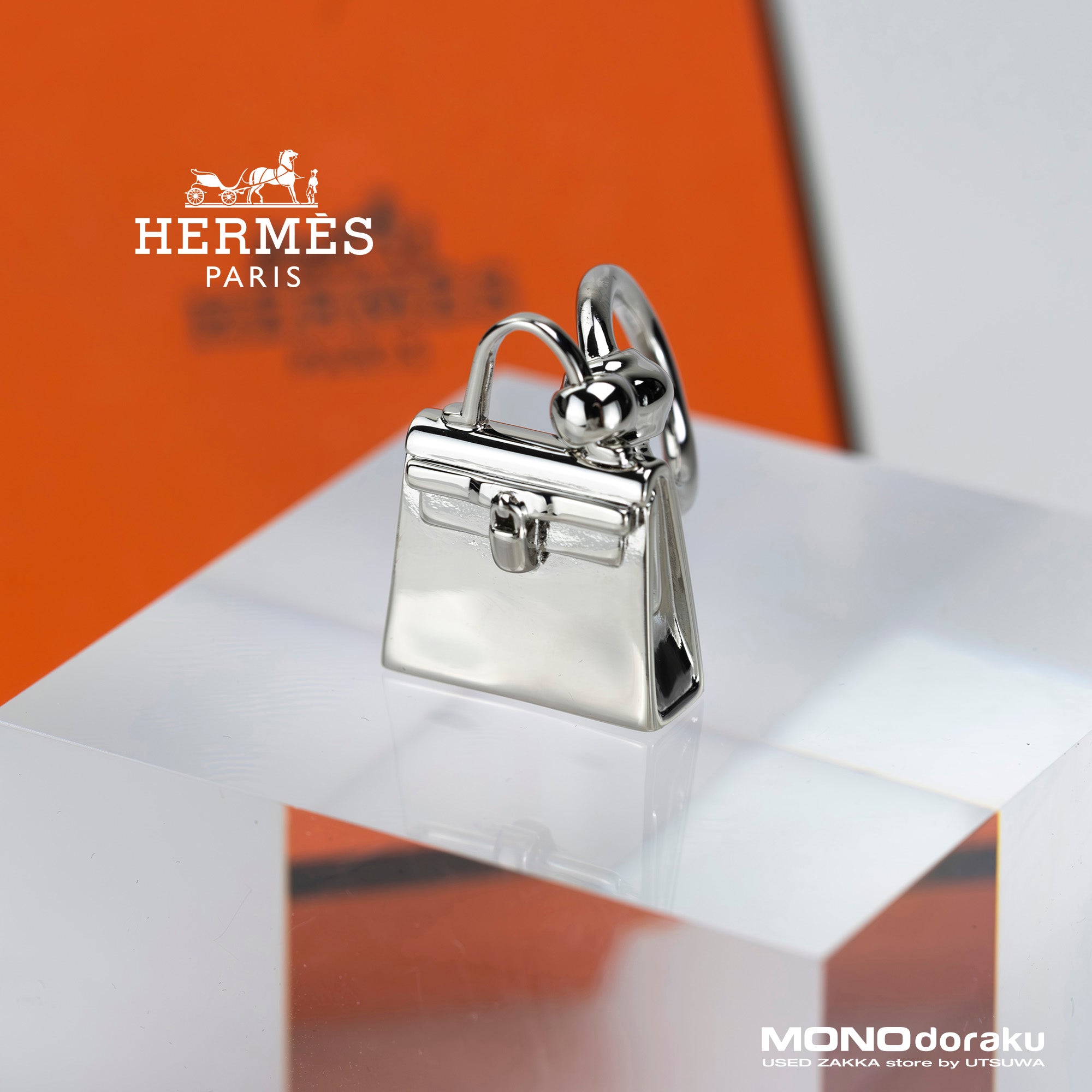 エルメス ミニケリー ツイリーリング HERMES Mini Kelly twilly ring 美品