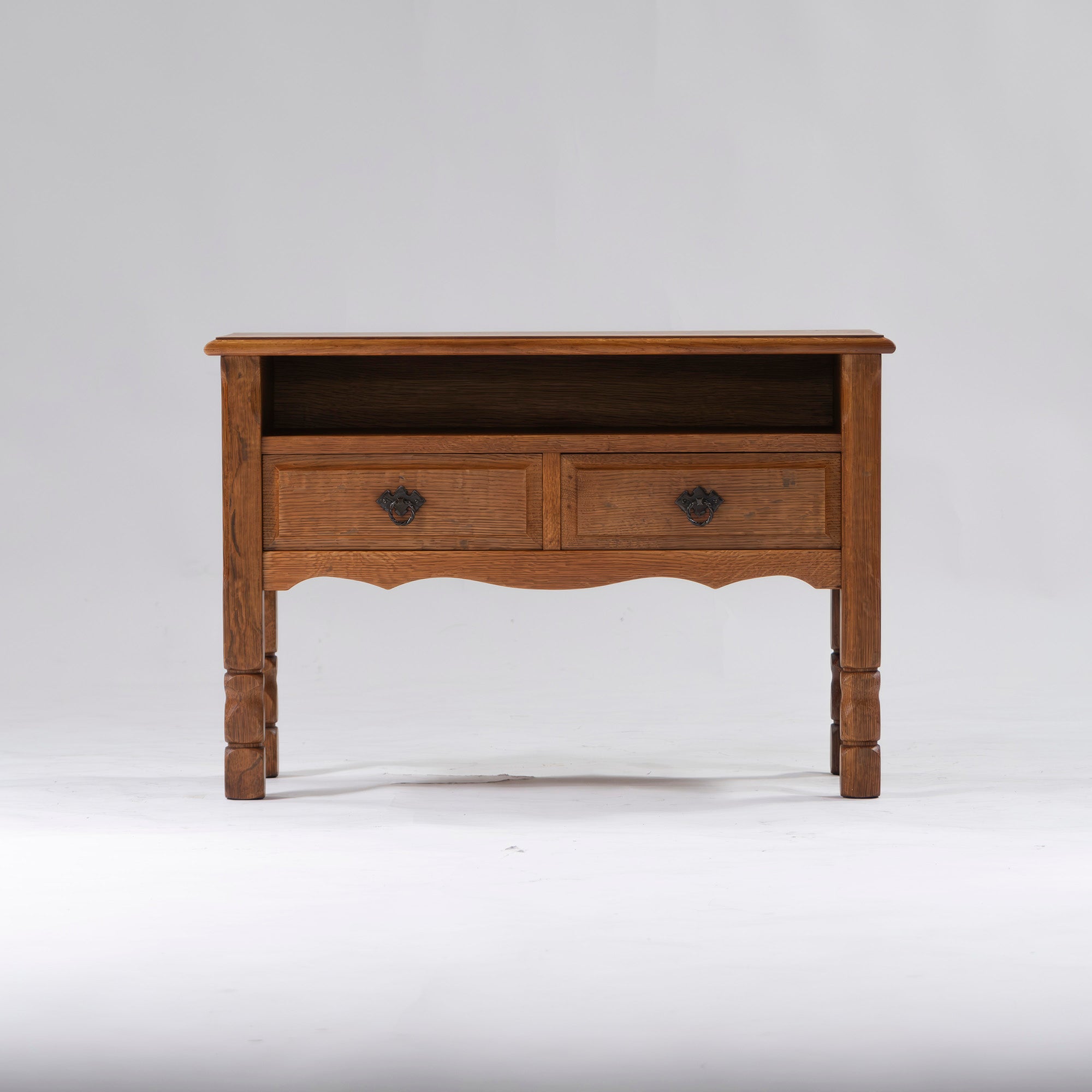 Console table Vintage Oak wood Storage furniture Living room storage Side table Night table Cabinet Antique
