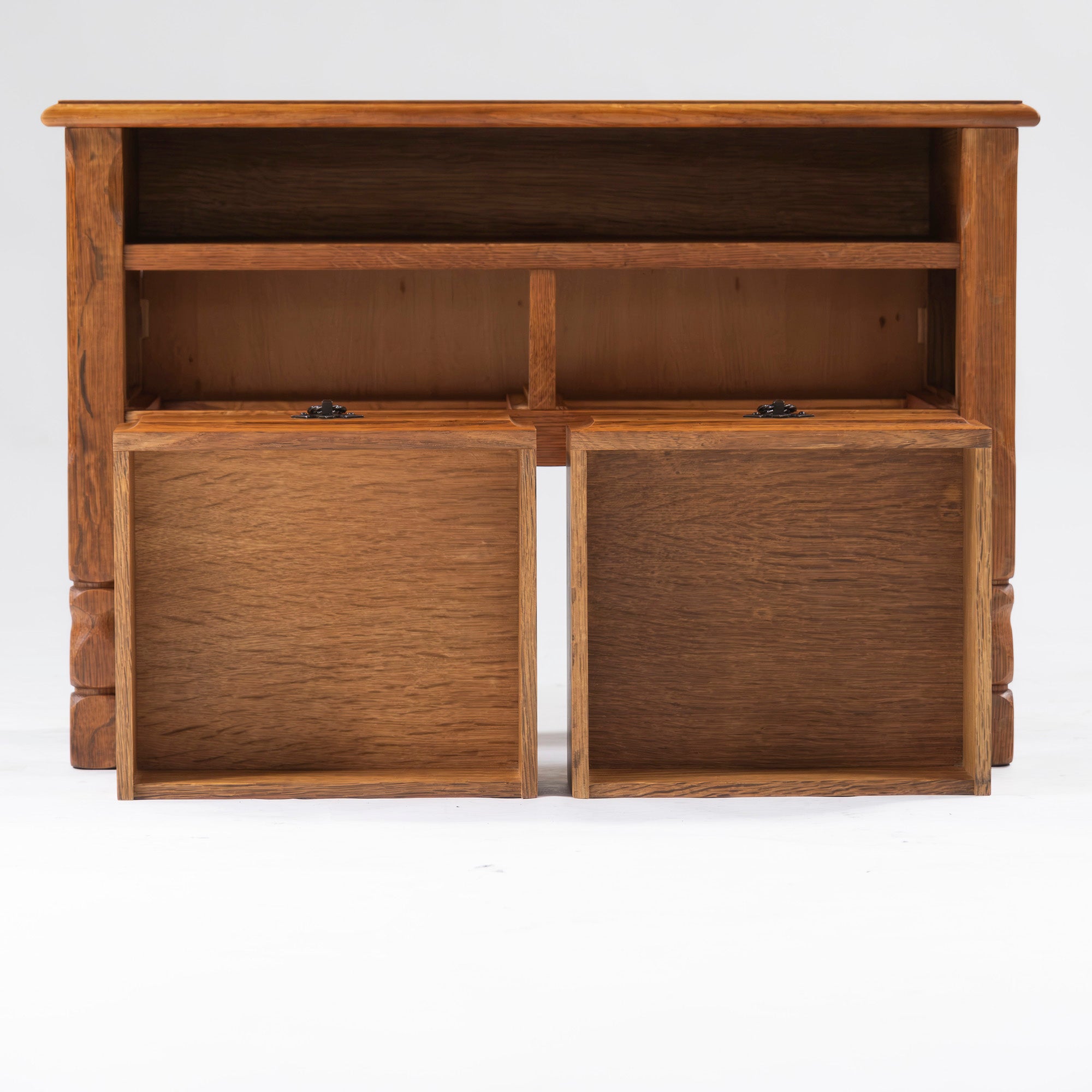 Console table Vintage Oak wood Storage furniture Living room storage Side table Night table Cabinet Antique