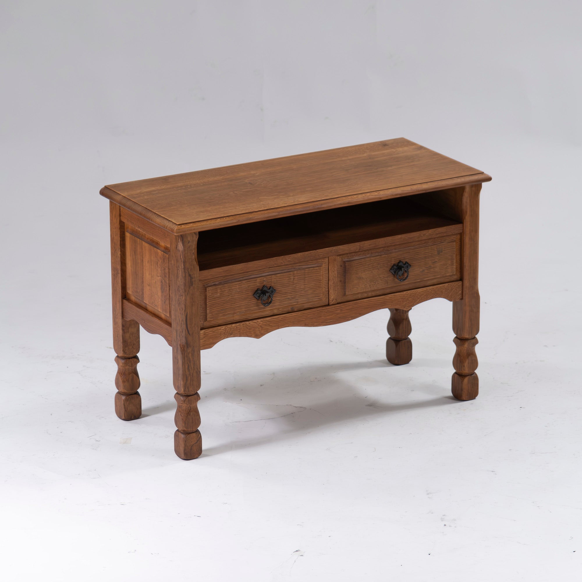 Console table Vintage Oak wood Storage furniture Living room storage Side table Night table Cabinet Antique