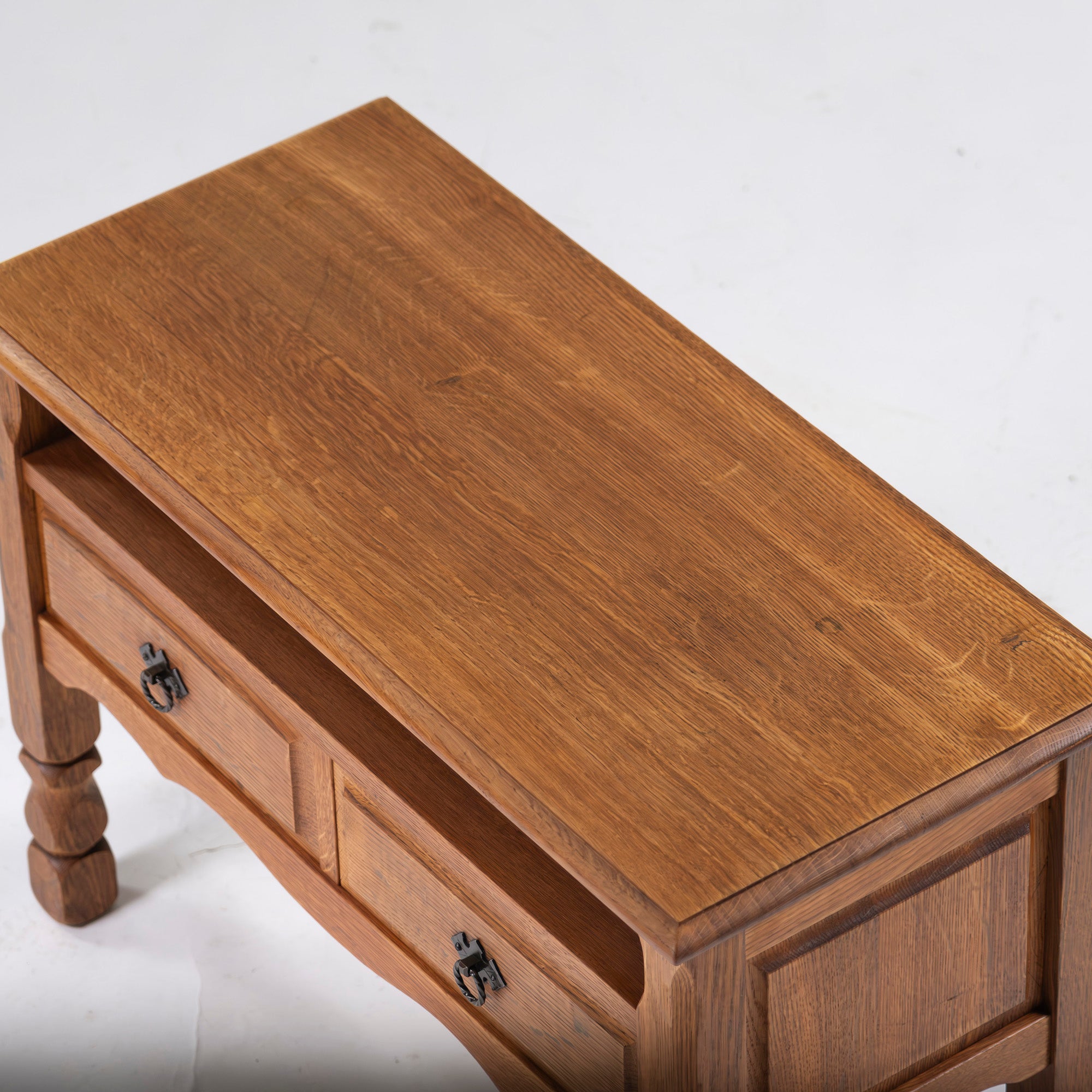 Console table Vintage Oak wood Storage furniture Living room storage Side table Night table Cabinet Antique