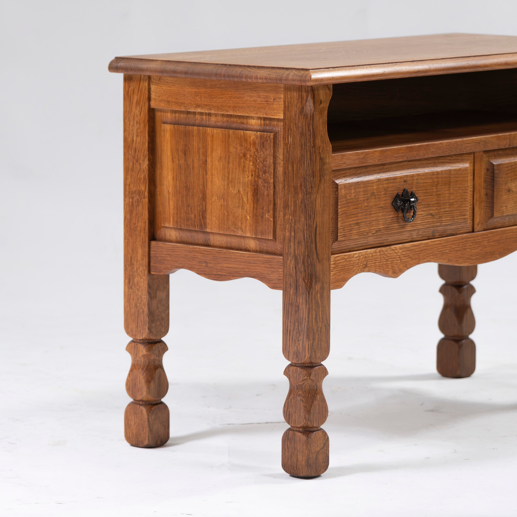 Console table Vintage Oak wood Storage furniture Living room storage Side table Night table Cabinet Antique