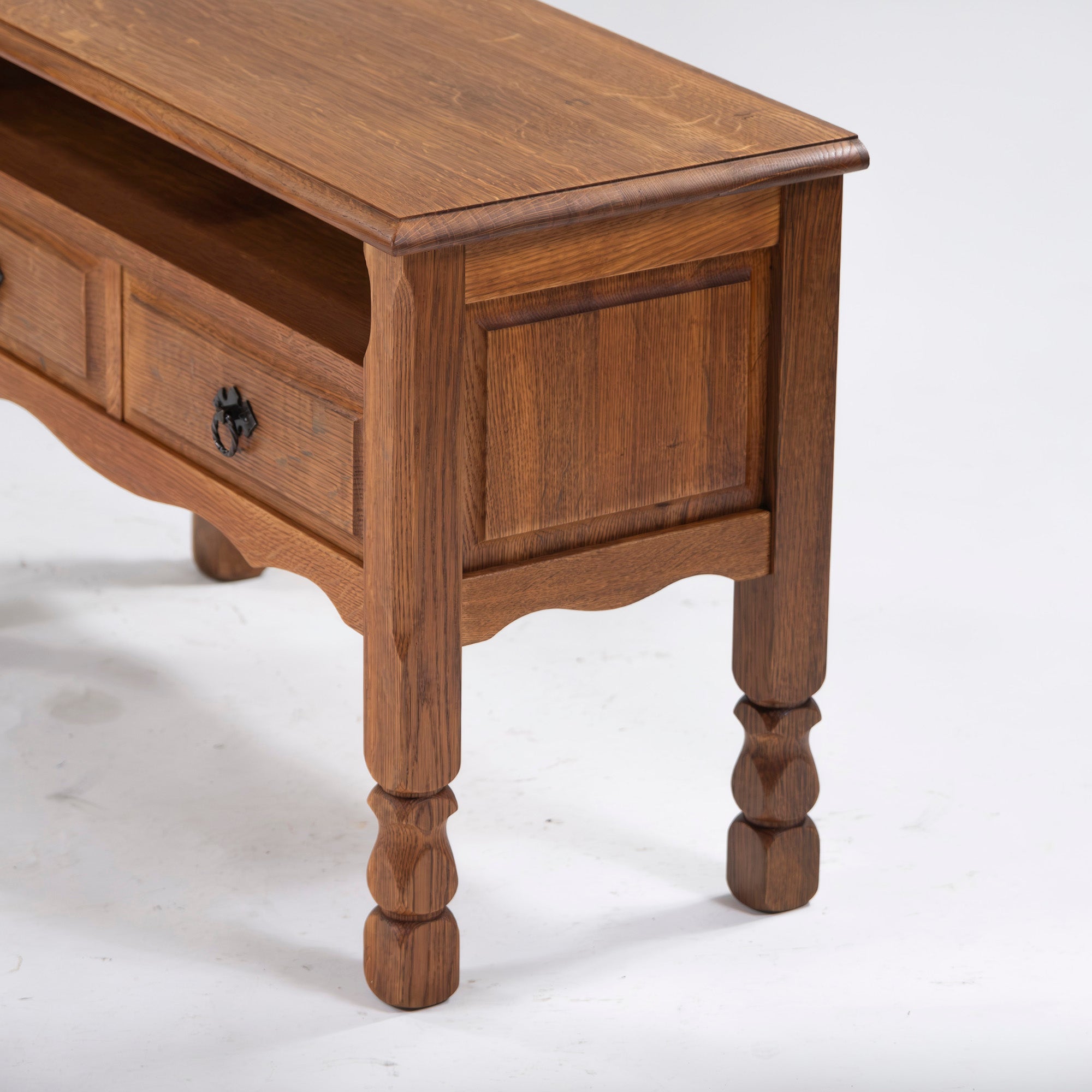 Console table Vintage Oak wood Storage furniture Living room storage Side table Night table Cabinet Antique