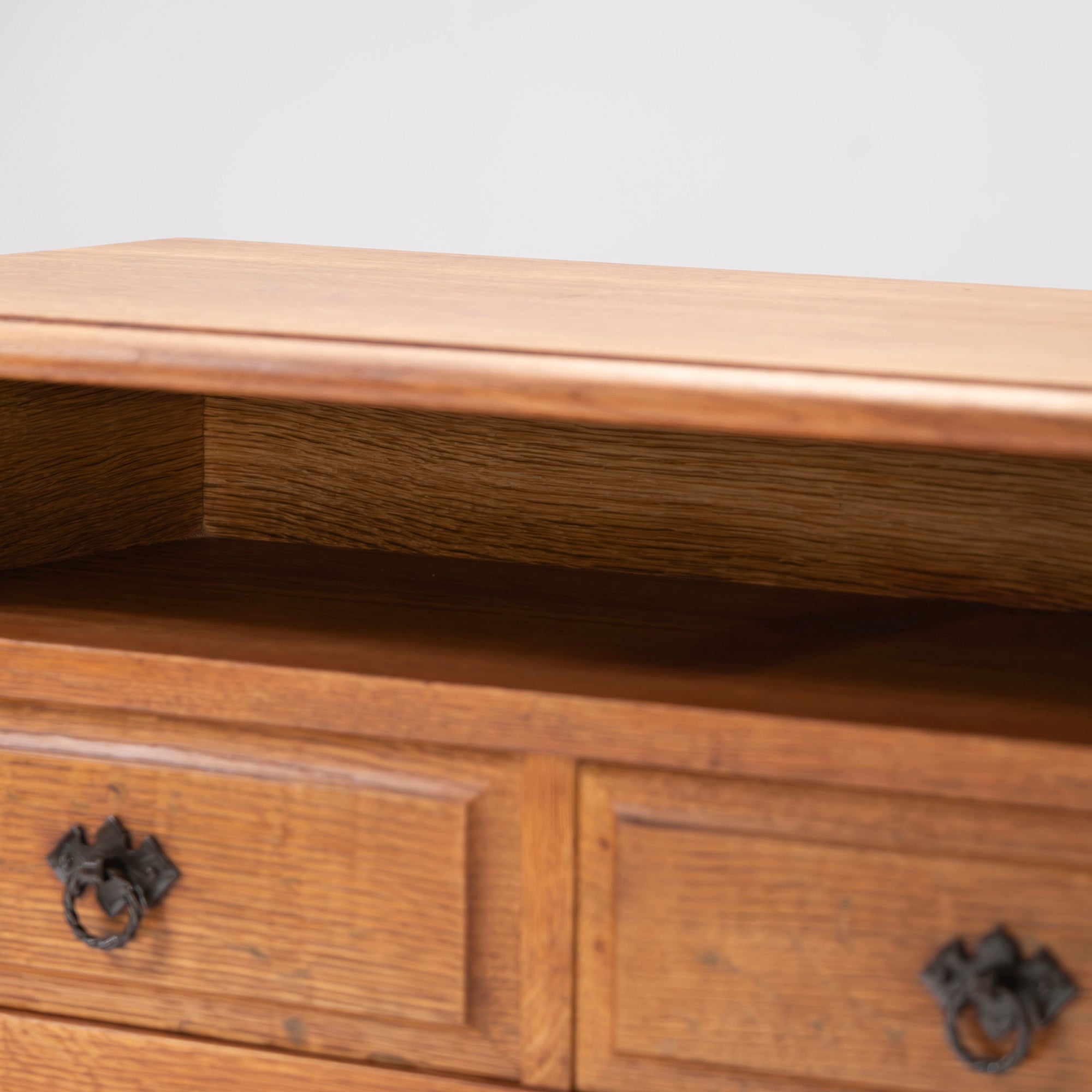 Console table Vintage Oak wood Storage furniture Living room storage Side table Night table Cabinet Antique