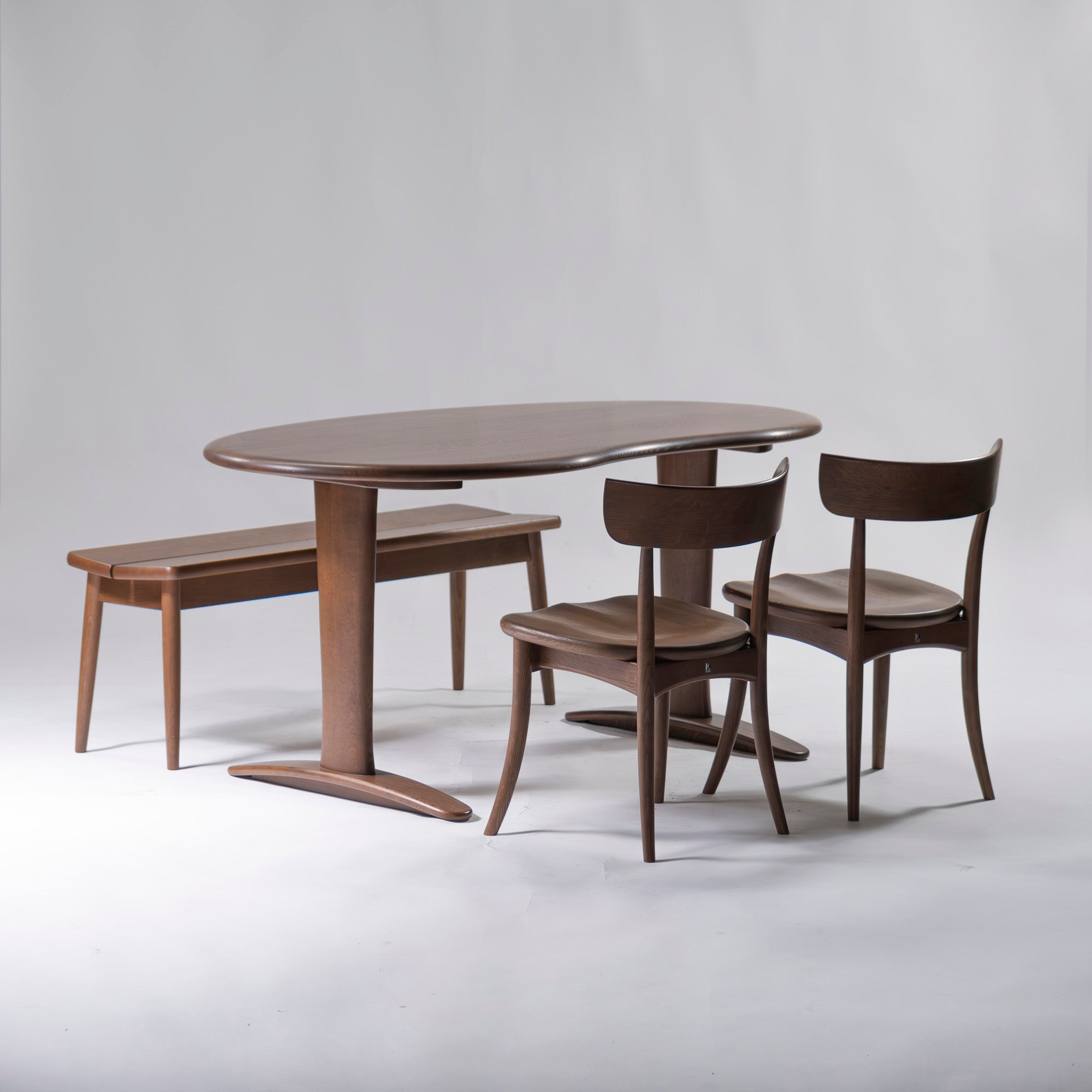 Dining bench Hida Sangyo Woodpecker Standard Collection Bench w119 Oak Solid wood Natural modern Japanese modern Scandinavian