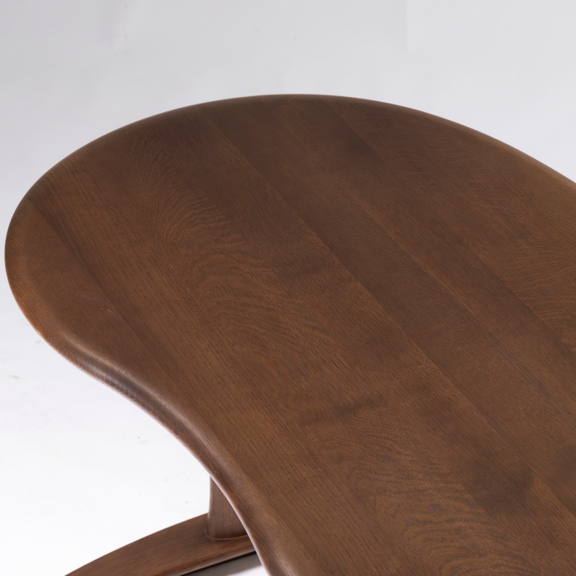 Dining table Hida Sangyo Woodpecker JIN Dining table w145 Oak bean-shaped top Bean table Solid wood