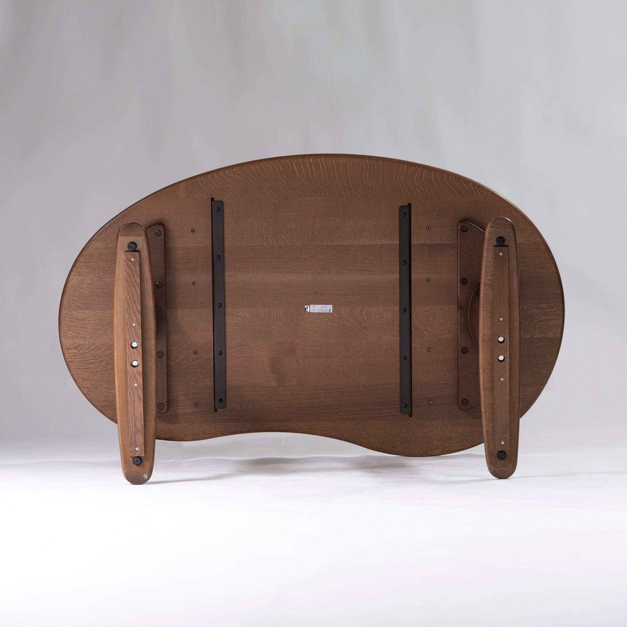 Dining table Hida Sangyo Woodpecker JIN Dining table w145 Oak bean-shaped top Bean table Solid wood