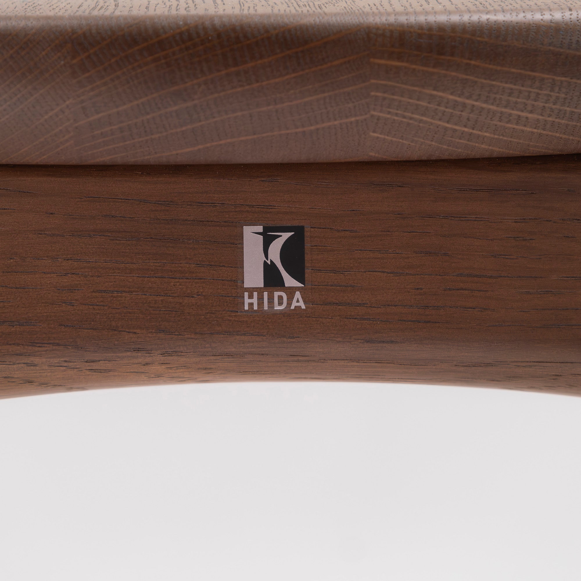 Dining chair Hida Sangyo KITZUKI CRESCENT Armless chair (1) Solid oak wood Wooden seat Japanese modern Natural