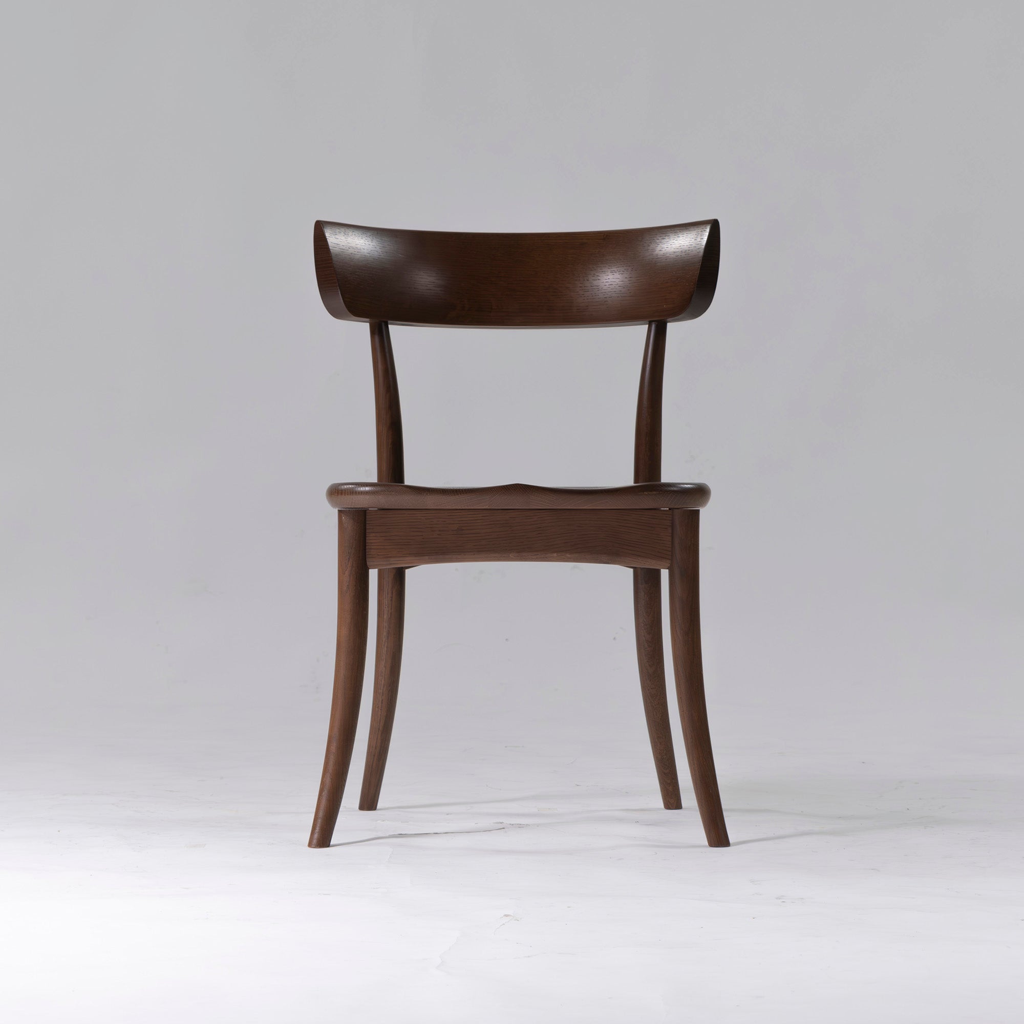 Dining chair Hida Sangyo KITZUKI CRESCENT Armless chair (2) Solid oak wood Wooden seat Japanese modern Natural