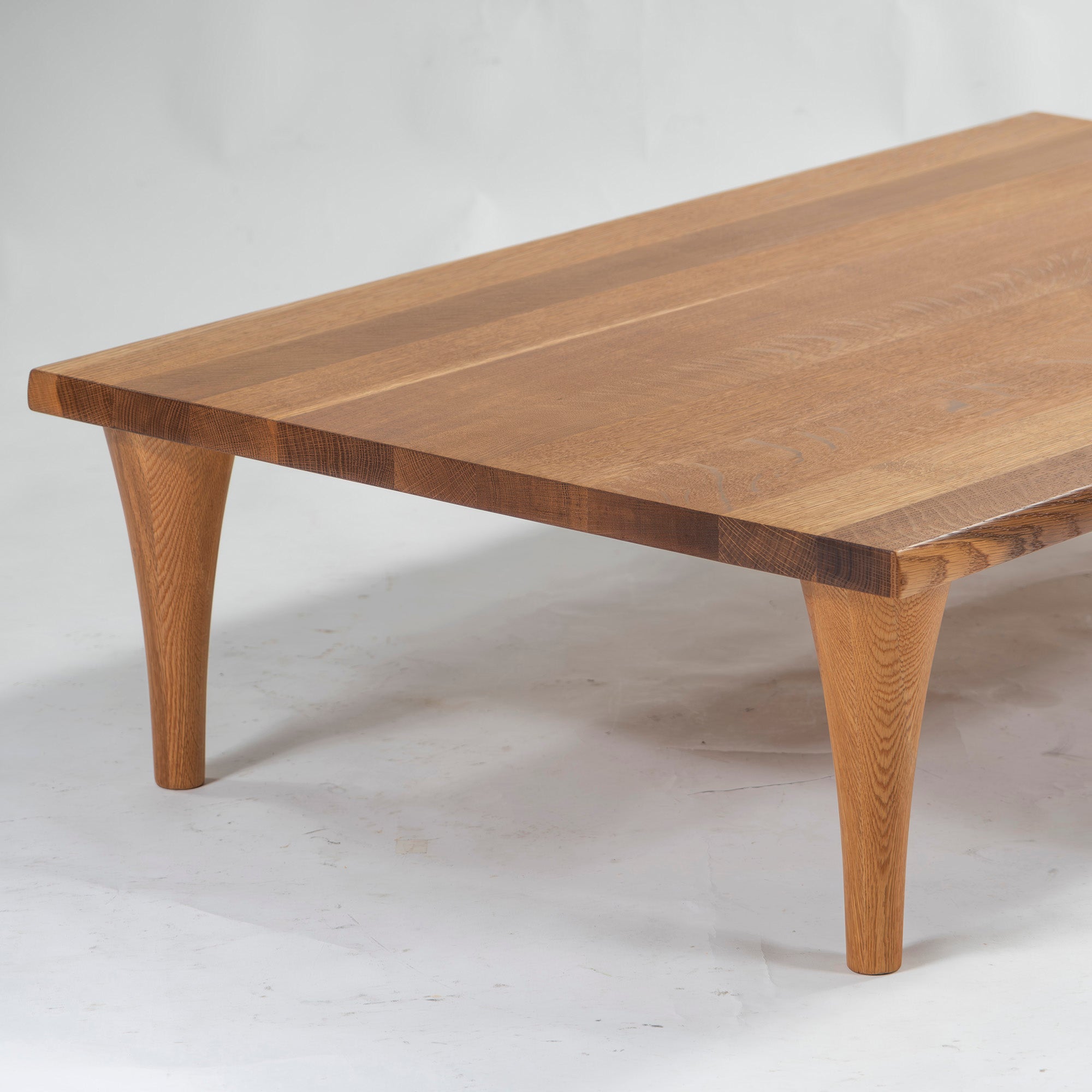 Center table Hida Sangyo Woodpecker Words of the Forest SN342 Rectangular living table w135 White oak solid wood Beeswax finish Japanese modern