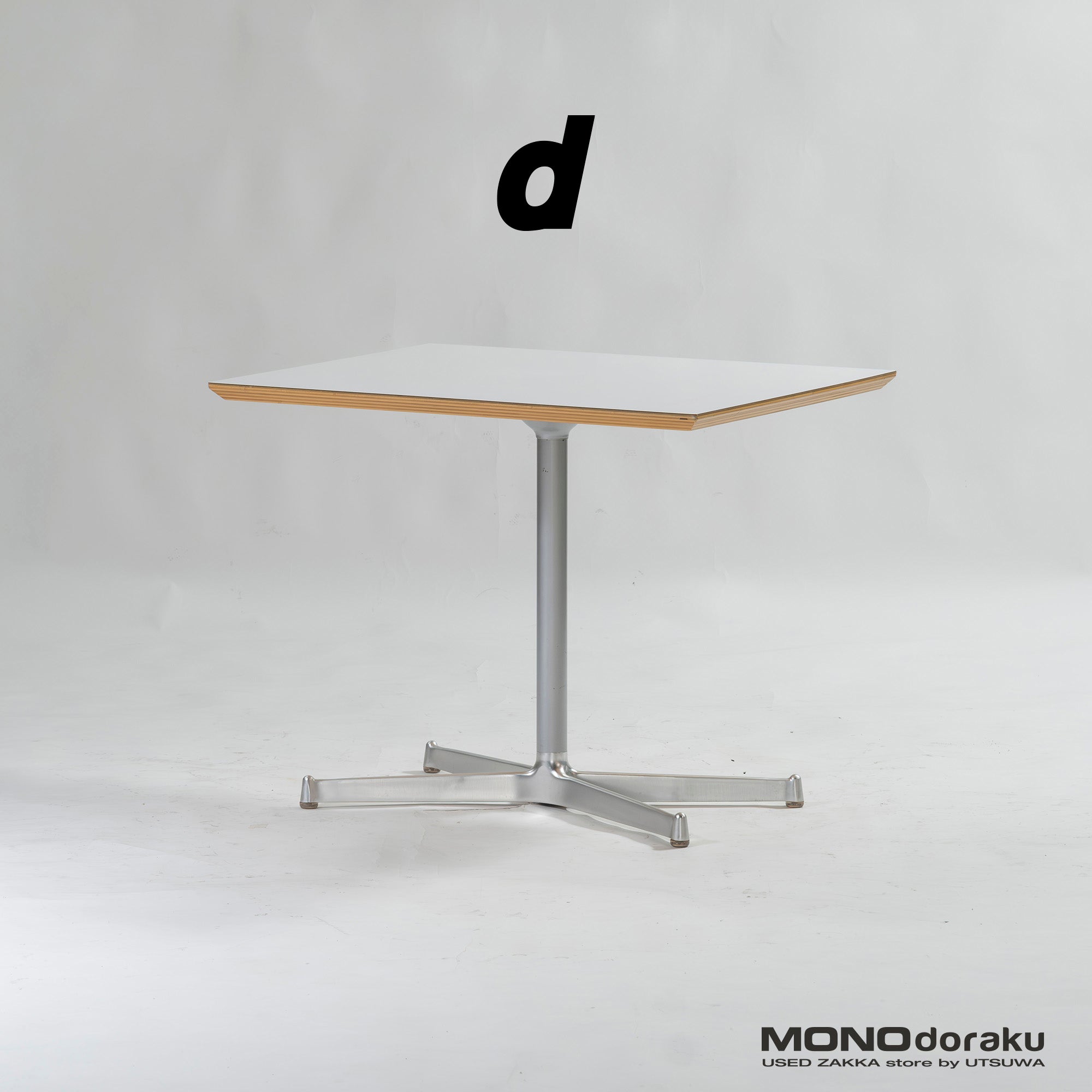 Cafe Table D&DEPARTMENT Square Table Melamine Top H60 Modern Mid-Century