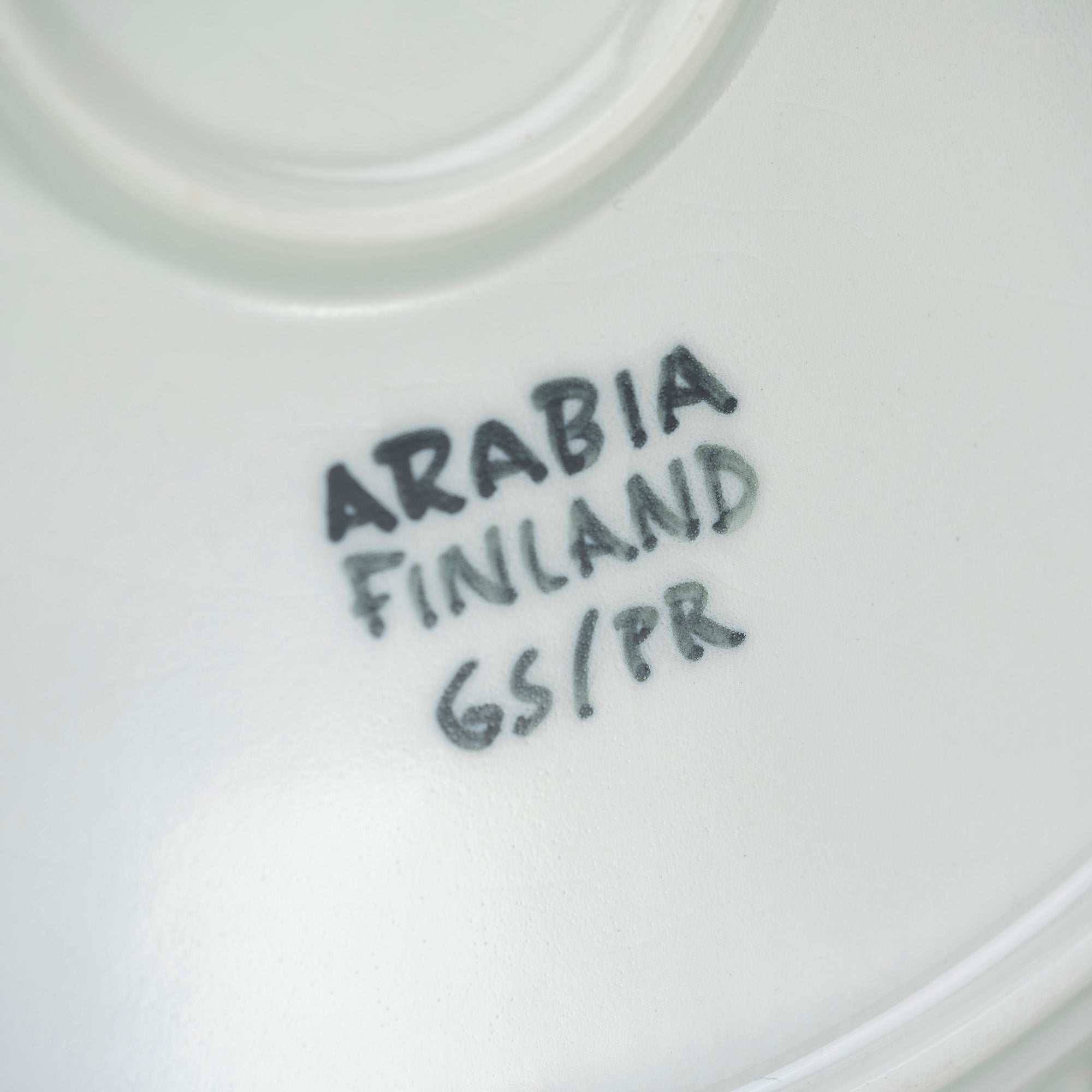 Arabia Gunnel Sallmen 29cm Plate, Green, Nordic Vintage, 1950s-1960s (2)