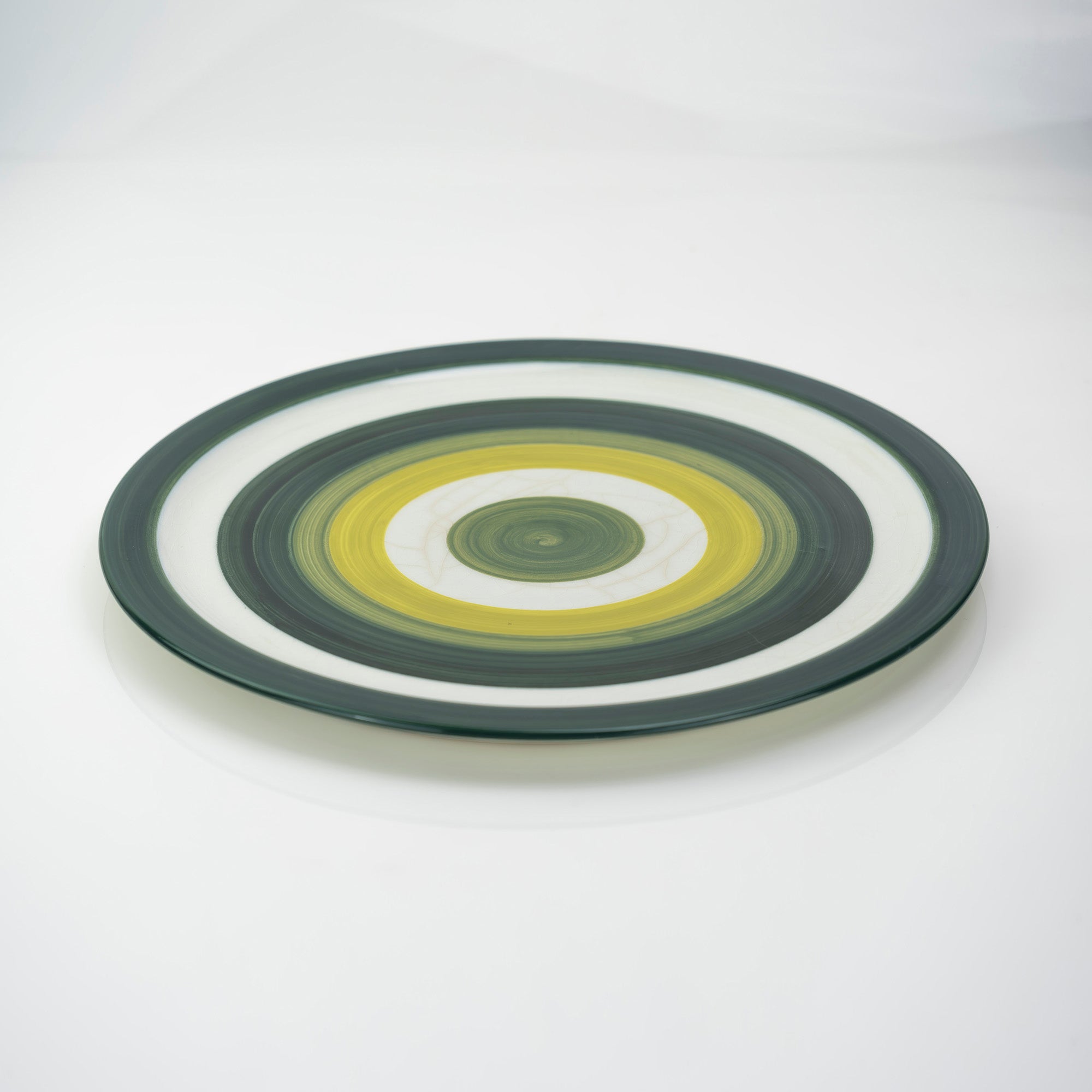 Arabia Gunnel Sallmen 29cm Plate, Green, Nordic Vintage, 1950s-1960s (3)