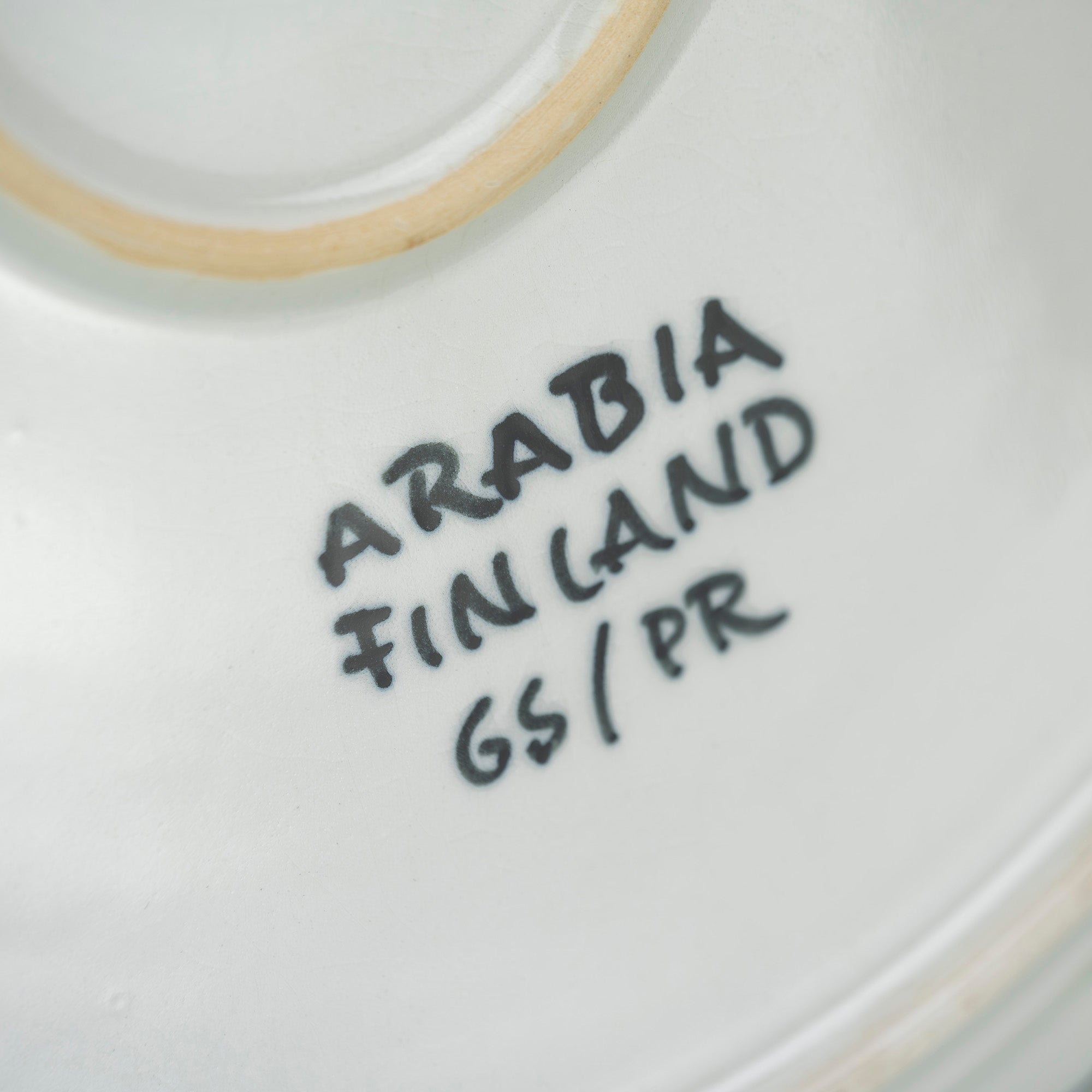 Arabia Gunnel Sallmen 29cm Plate, Green, Nordic Vintage, 1950s-1960s (3)