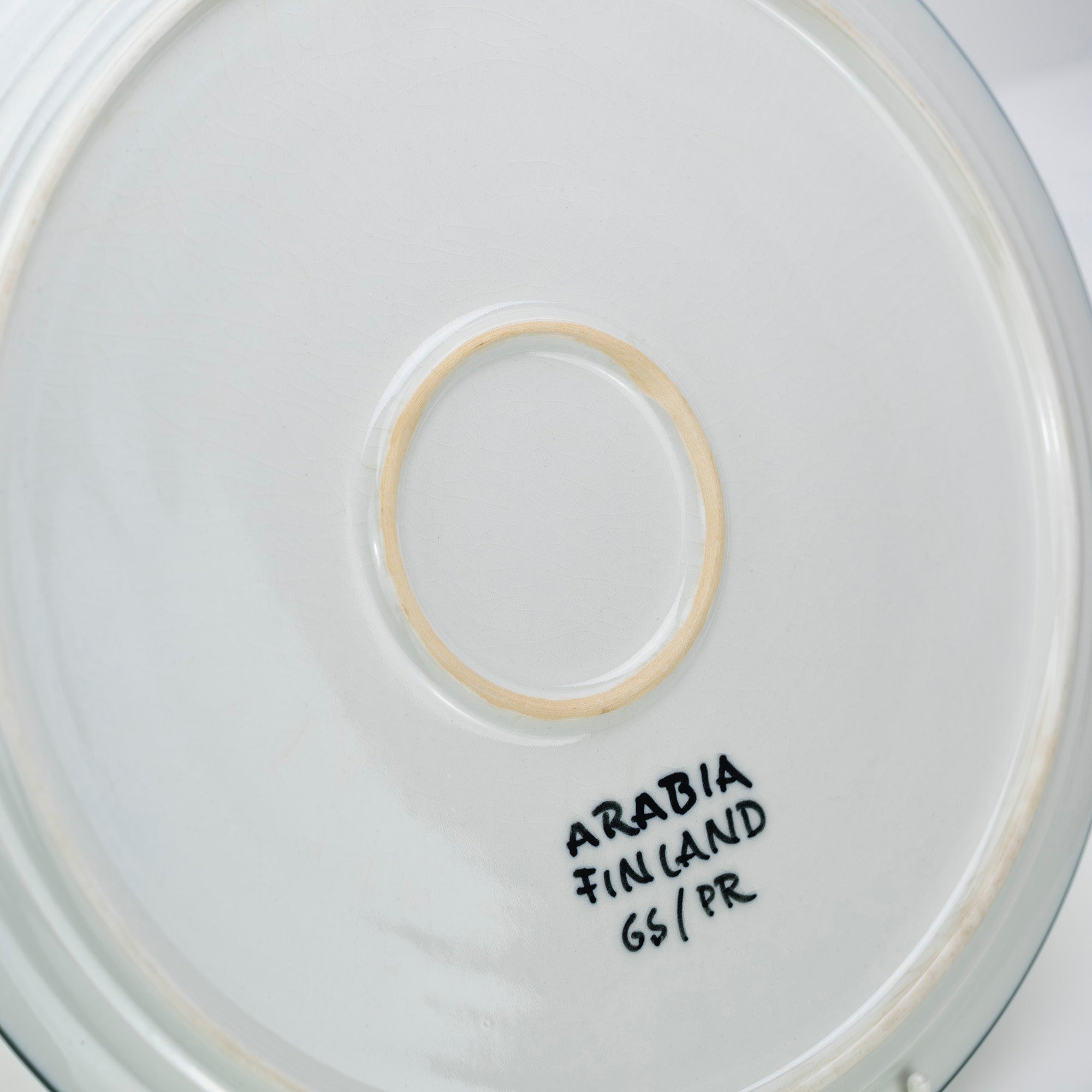 Arabia Gunnel Sallmen 29cm Plate, Green, Nordic Vintage, 1950s-1960s (3)