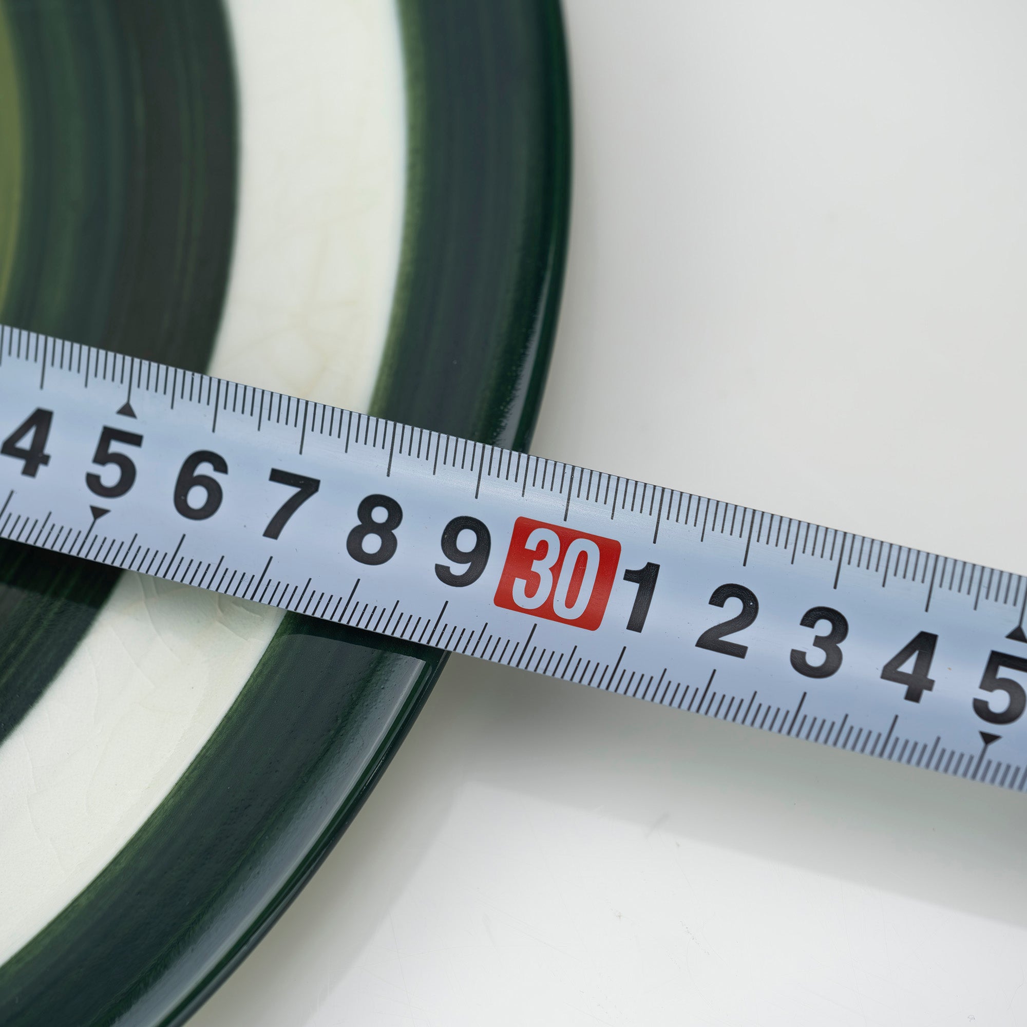 Arabia Gunnel Sallmen 29cm Plate, Green, Nordic Vintage, 1950s-1960s (3)
