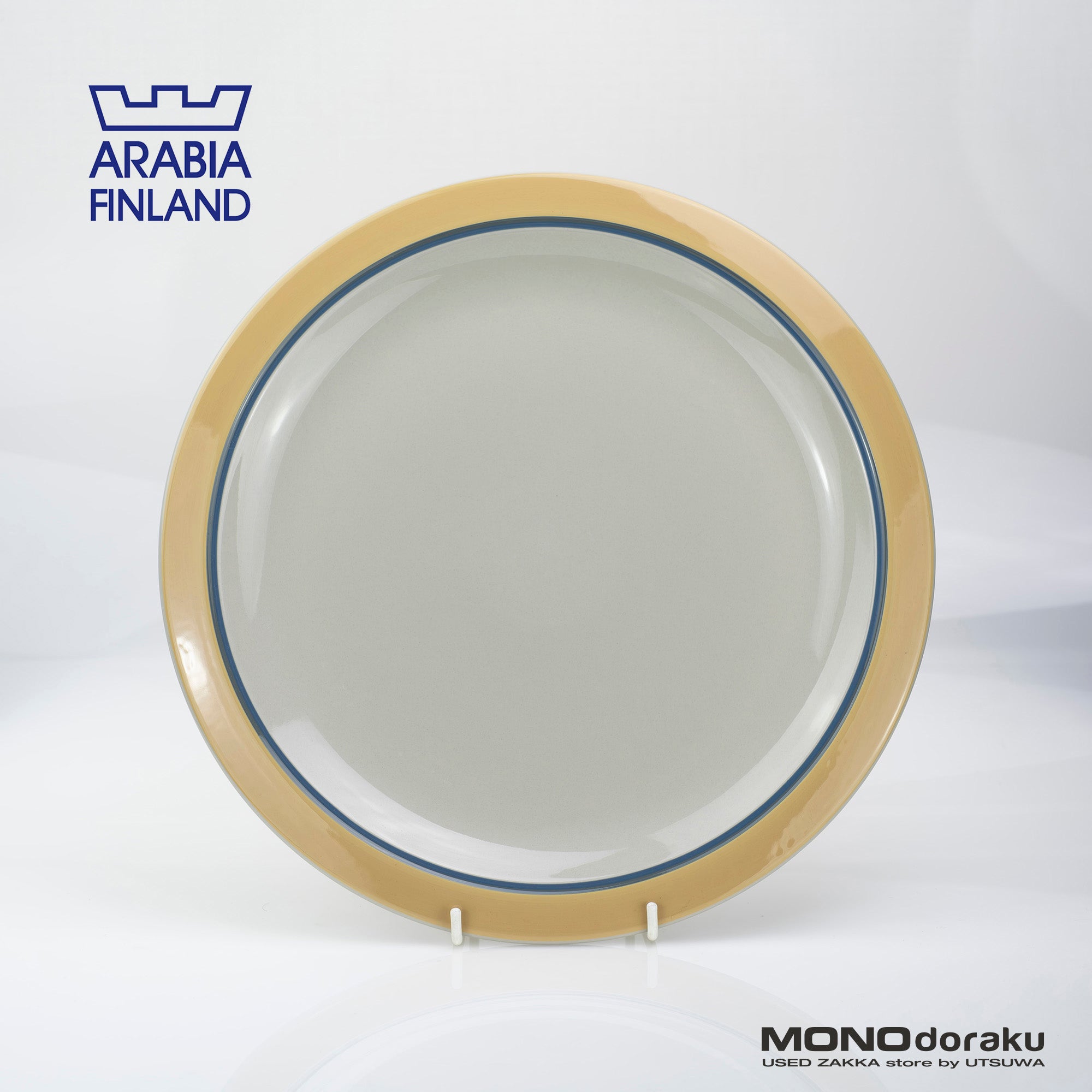 ARABIA Kombi Kati Tuominen-Niittyla Round Plate 33cm Nordic Vintage 1970s (1)