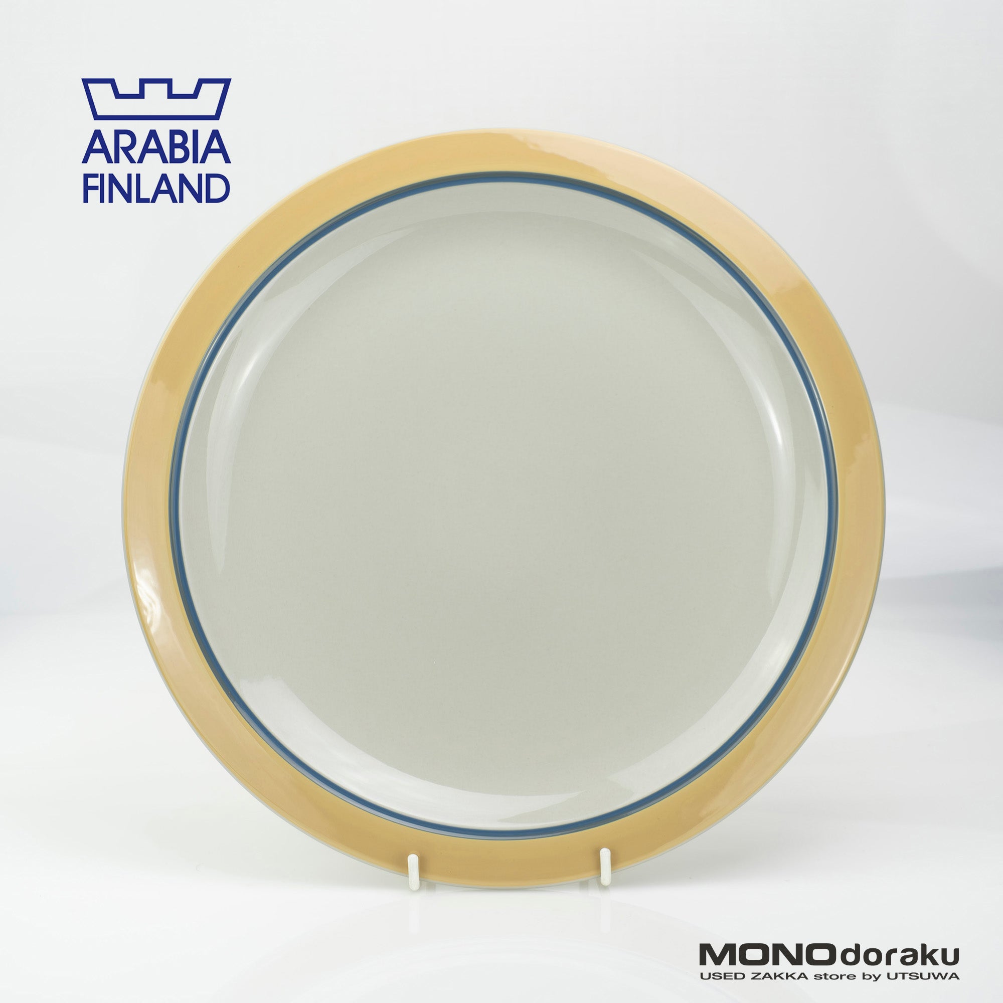 ARABIA Kombi Kati Tuominen-Niittyla Round Plate 33cm Nordic Vintage 1970s (2)