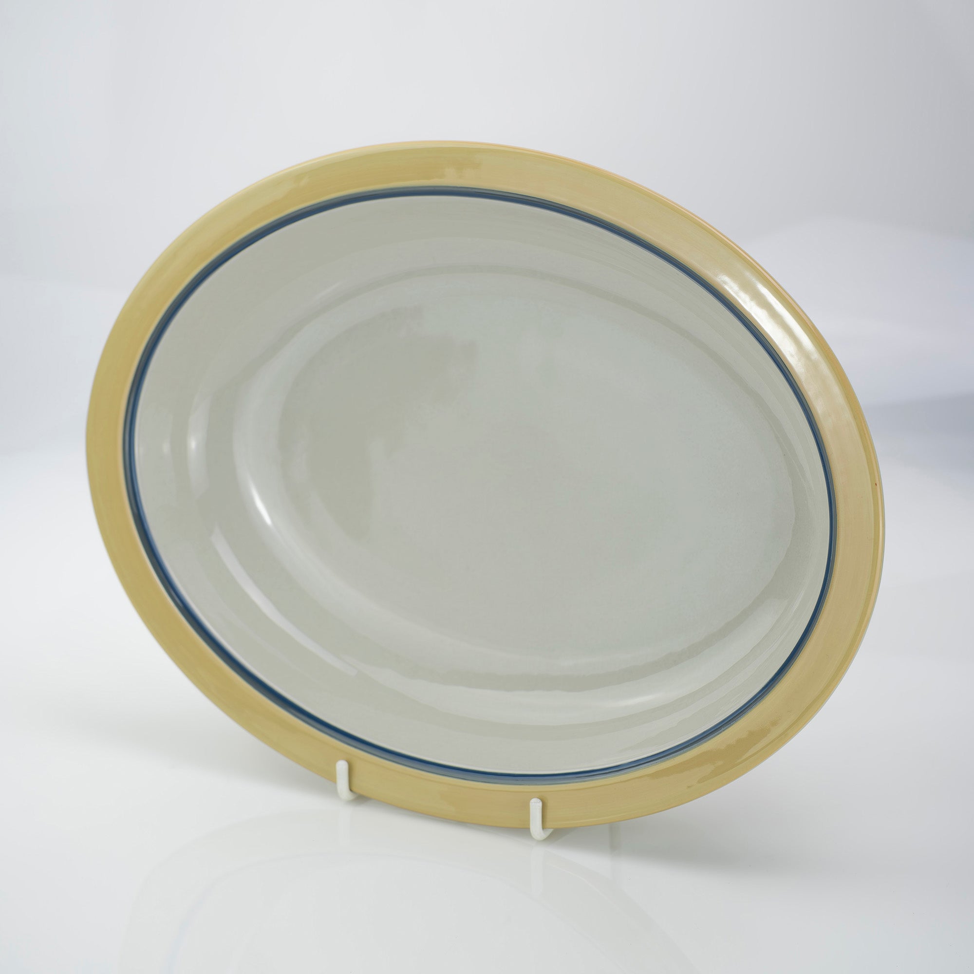 Arabia Kombi Kati Tuominen-Niittyla Oval Deep Dish 34cm Nordic Vintage 1970s (1)