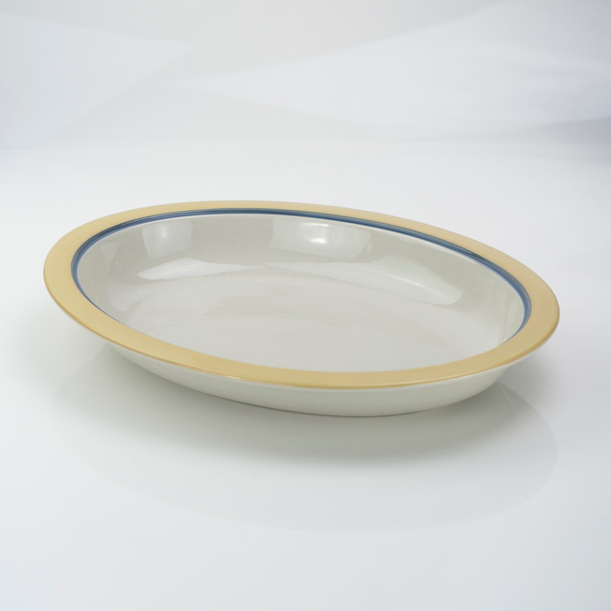 Arabia Kombi Kati Tuominen-Niittyla Oval Deep Dish 34cm Nordic Vintage 1970s (1)