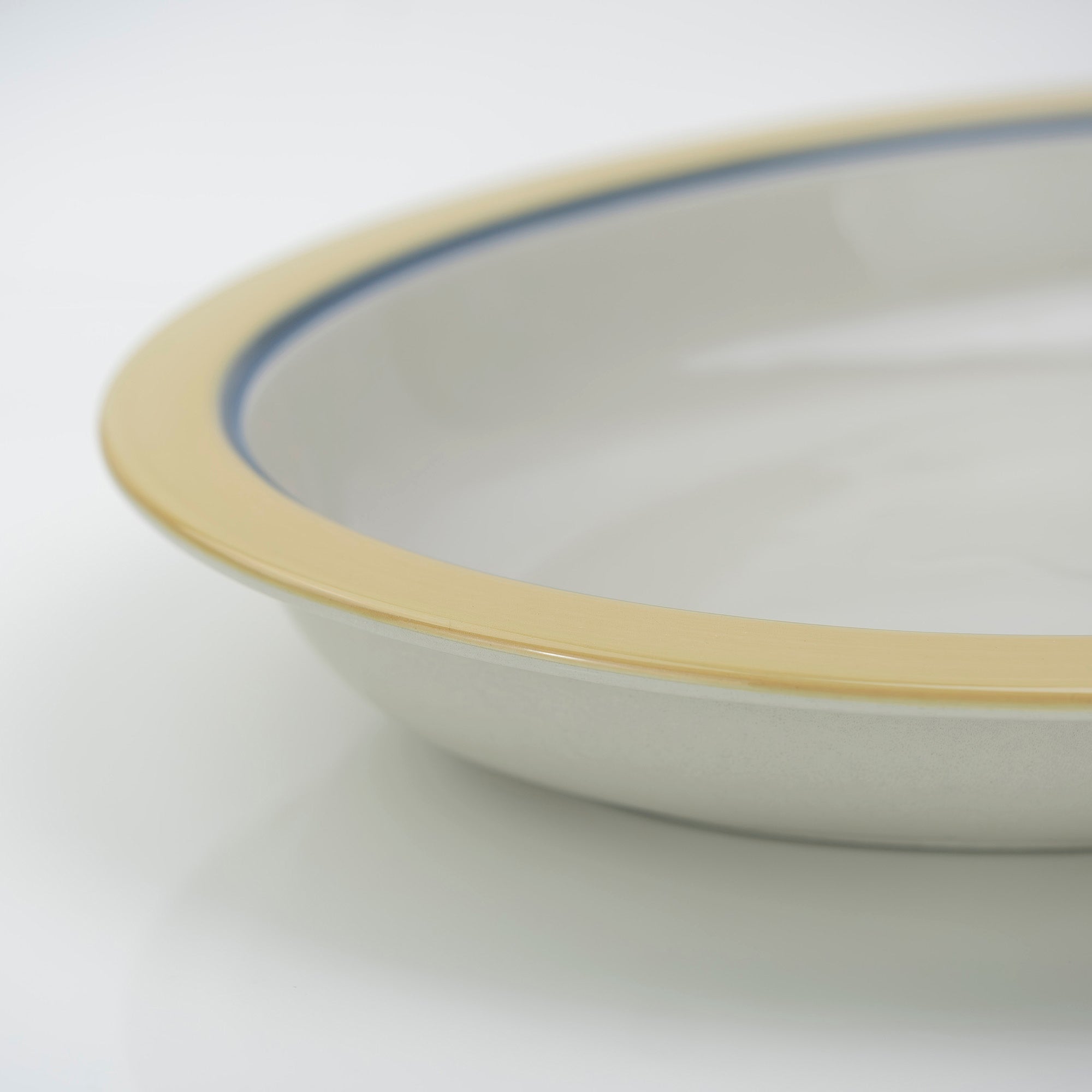 Arabia Kombi Kati Tuominen-Niittyla Oval Deep Plate 34cm Nordic Vintage 1970s (2)