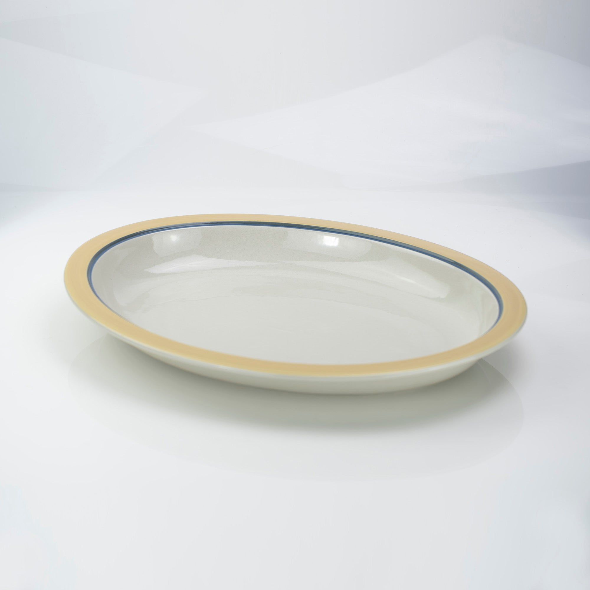 ARABIA Kombi Kati Tuominen-Niittyla Oval Deep Dish 40cm Nordic Vintage 1970s (1)