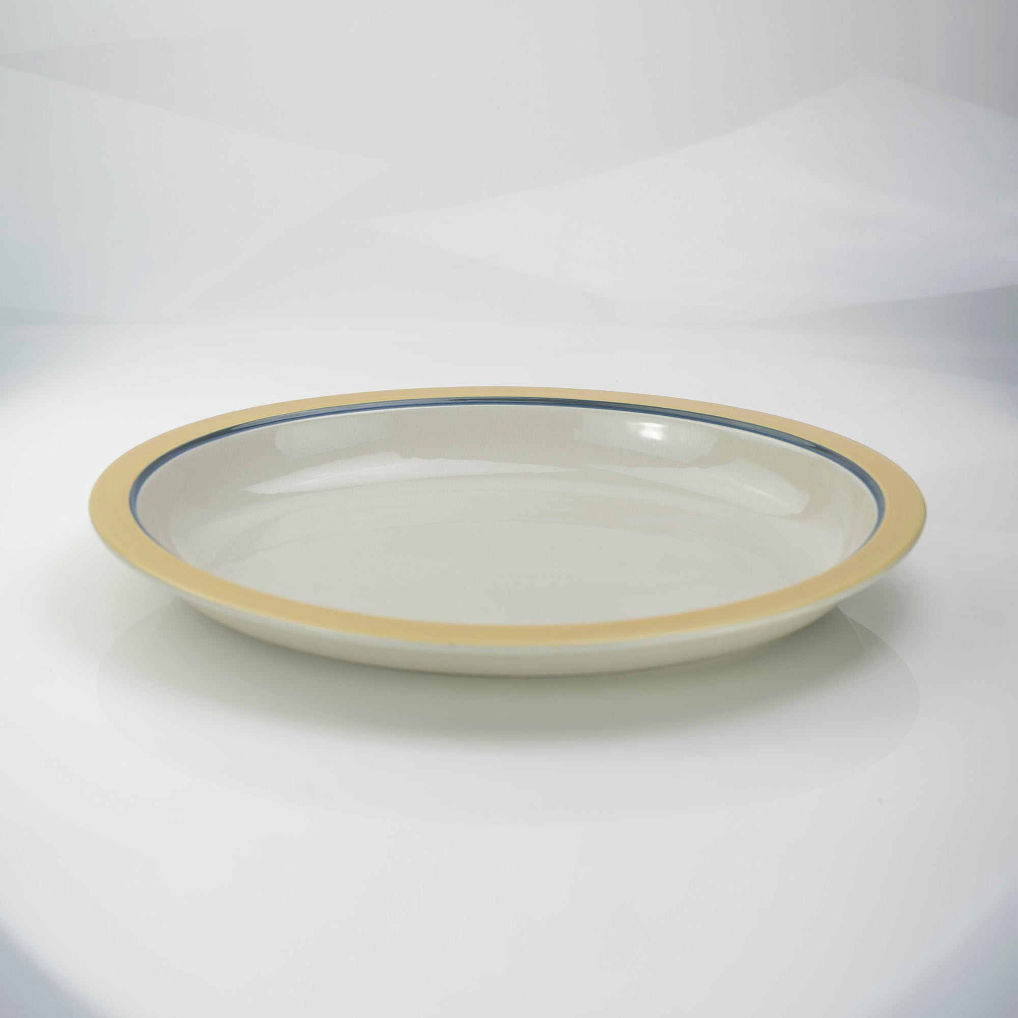 ARABIA Kombi Kati Tuominen-Niittyla Oval Deep Plate 40cm Nordic Vintage 1970s (2)
