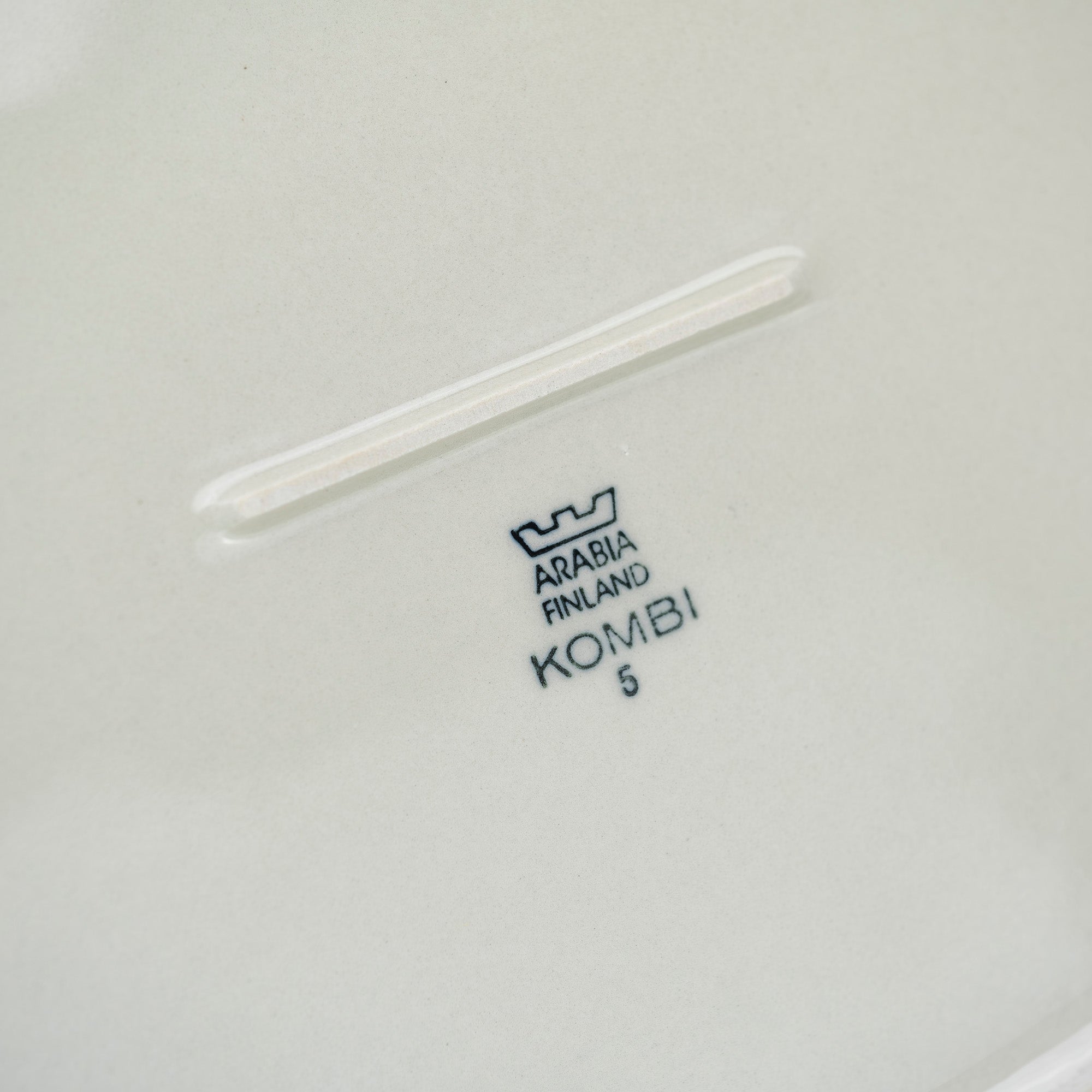 ARABIA Kombi Kati Tuominen-Niittyla Oval Deep Plate 40cm Nordic Vintage 1970s (2)