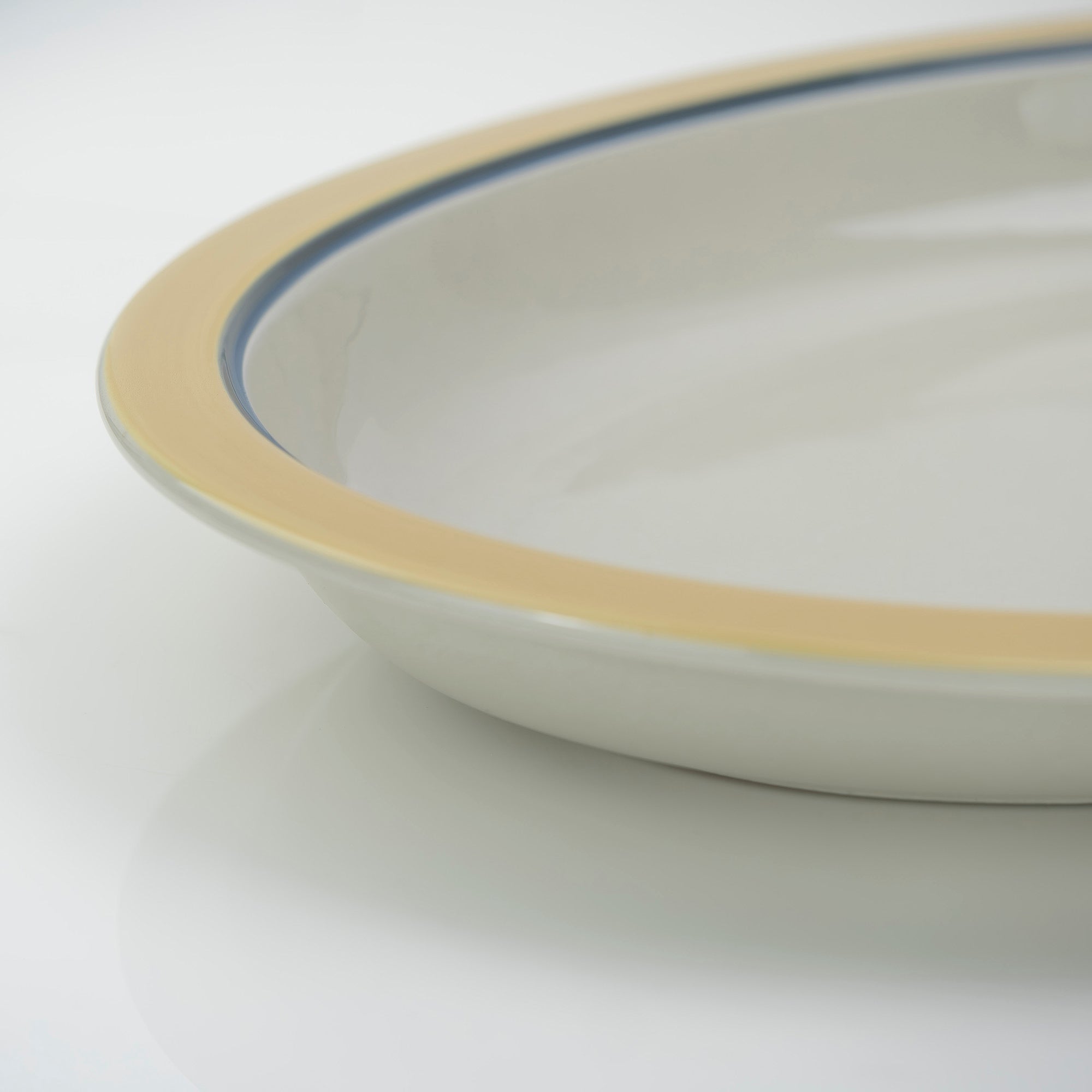 ARABIA Kombi Kati Tuominen-Niittyla Oval Deep Plate 40cm Nordic Vintage 1970s (2)