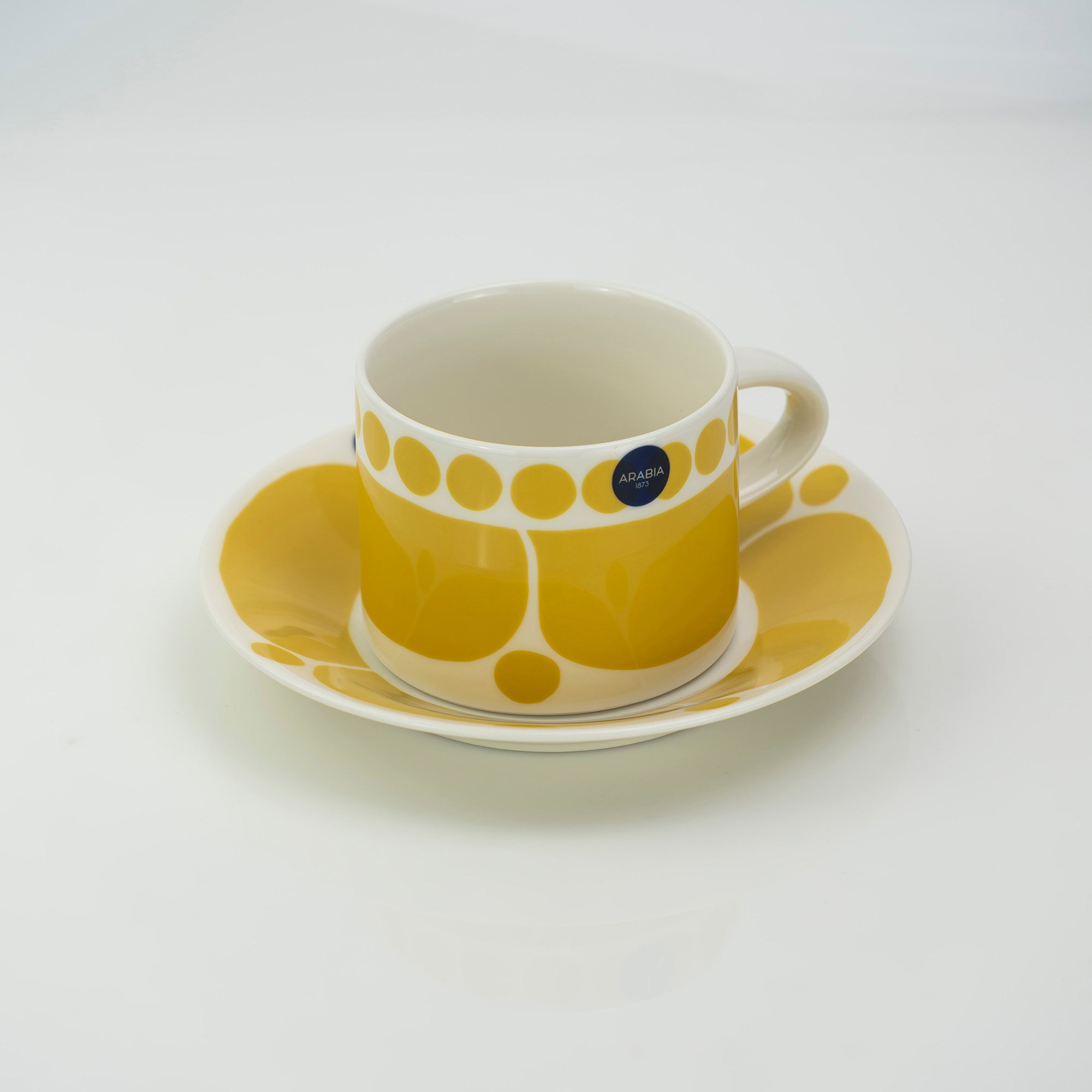ARABIA Sunnuntai Birger Kaipiainen Cup and Saucer, Good Condition (1)