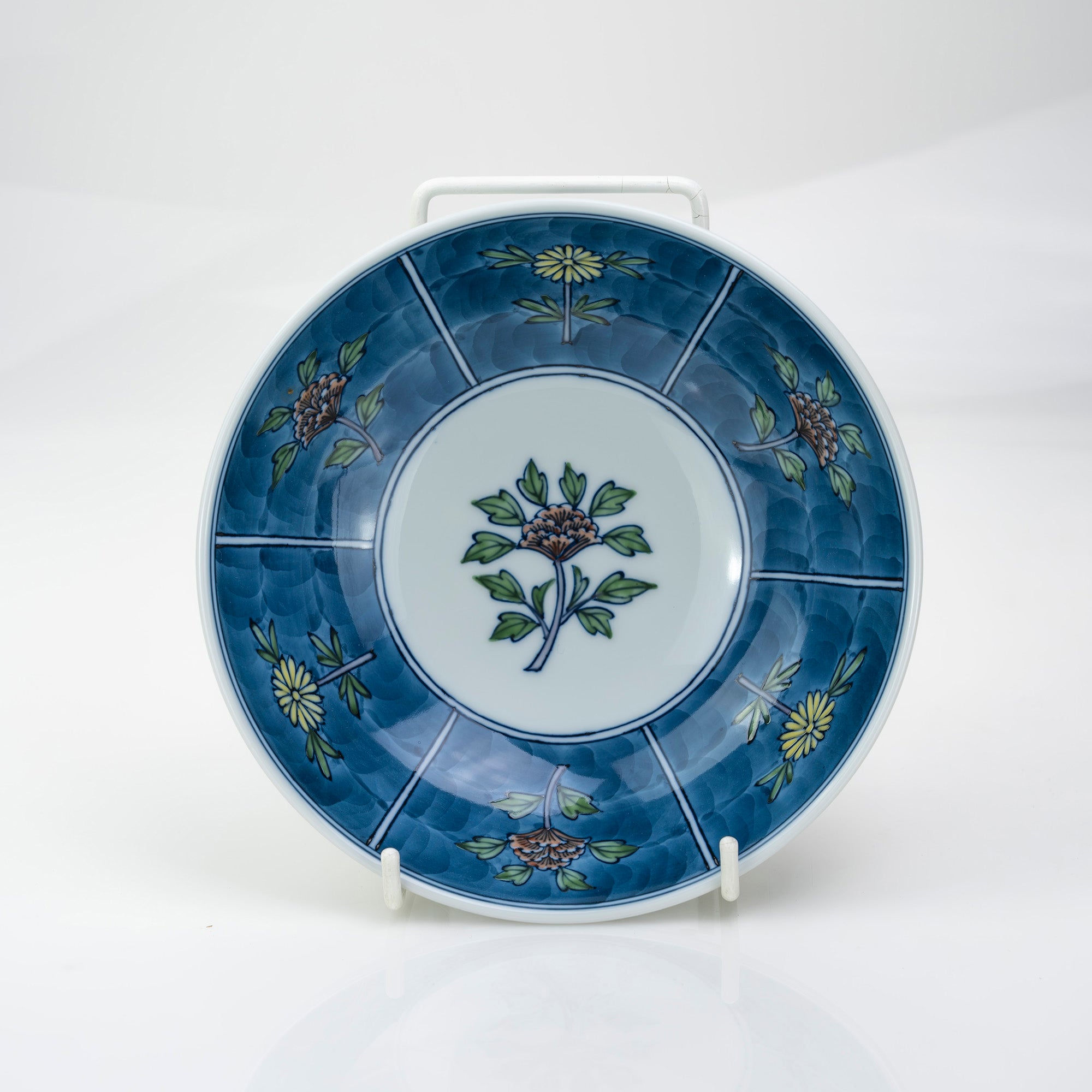Gen'emon Kiln, Koremoku Kiln, Somenishiki Hibiscus Hand Bowl, Medium Bowl, 18cm, Arita Ware
