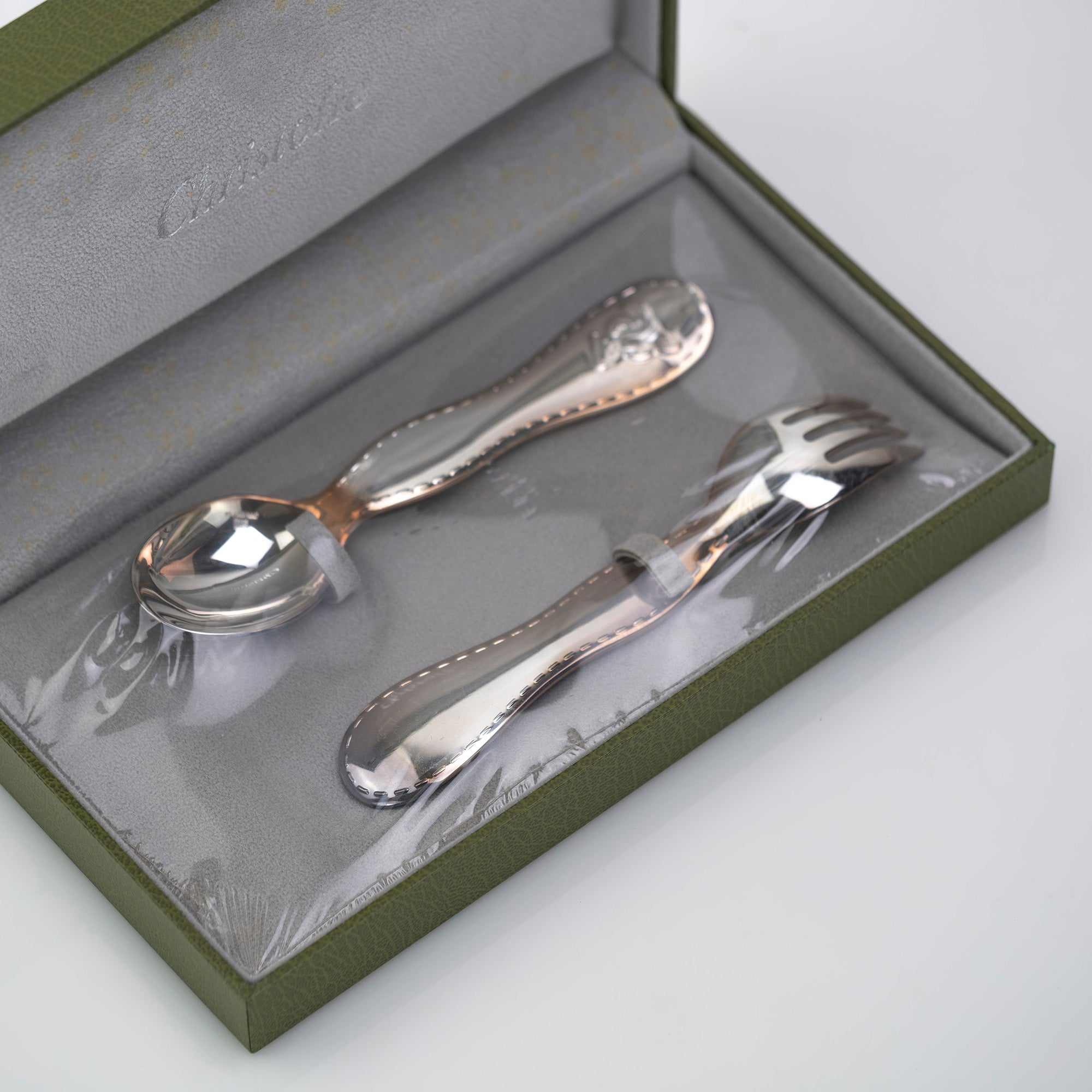 Christofle Christofle Silver Baby Spoon & Fork Unopened