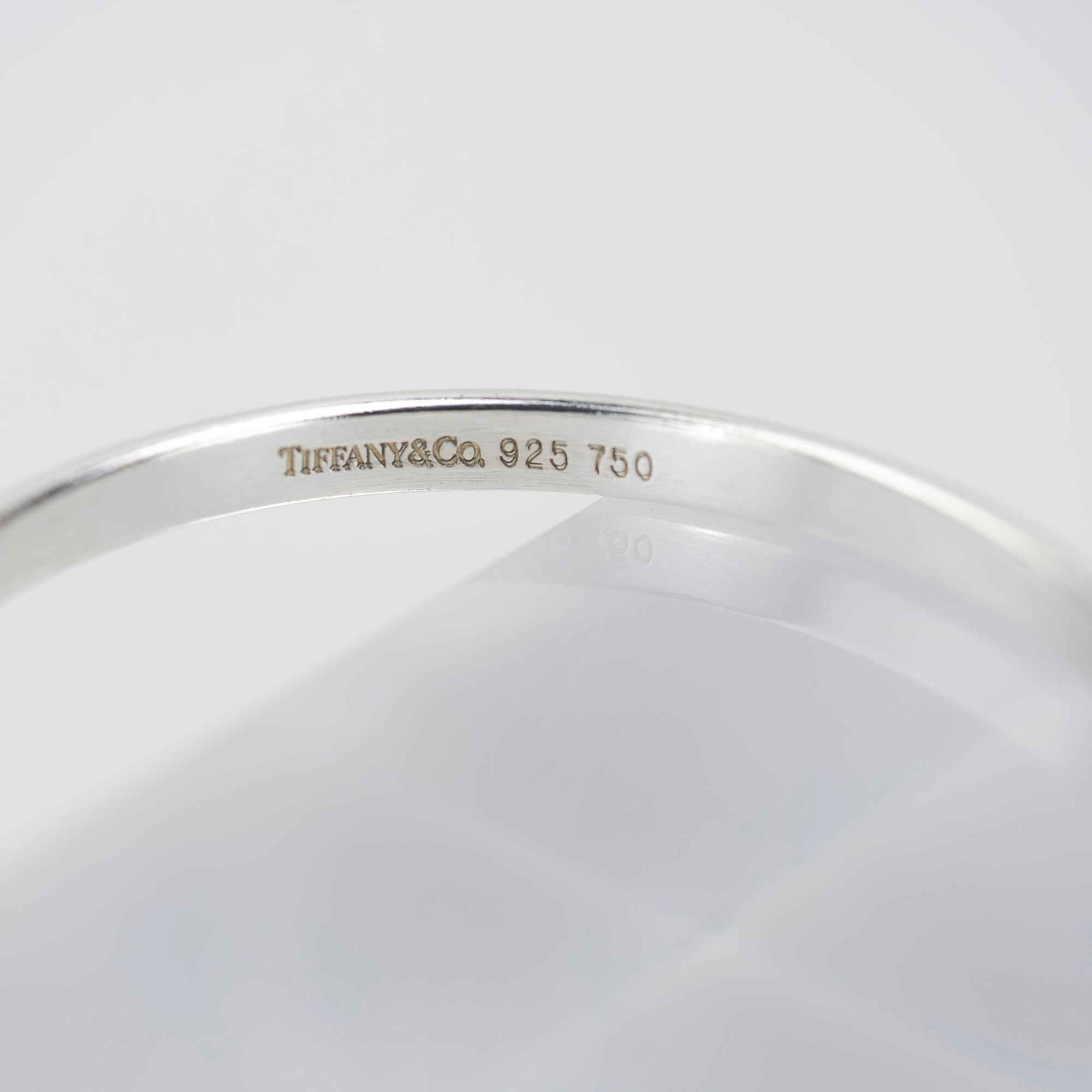 Tiffany & Co. Hook & Eye Bangle Bracelet Accessory Silver 925 K18 11.89g