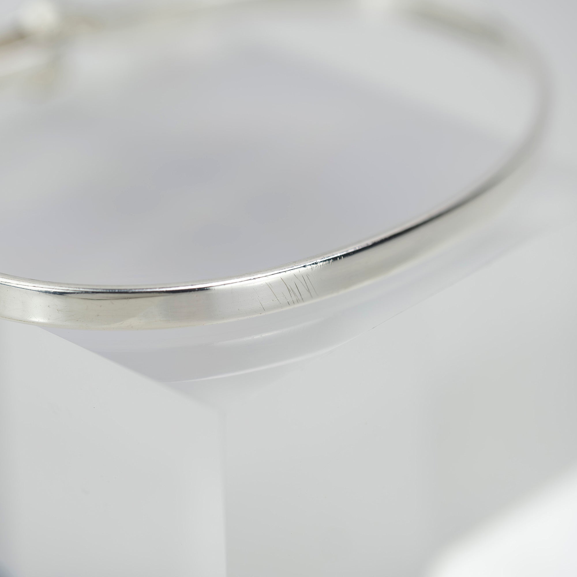 Tiffany & Co. Hook & Eye Bangle Bracelet Accessory Silver 925 K18 11.89g