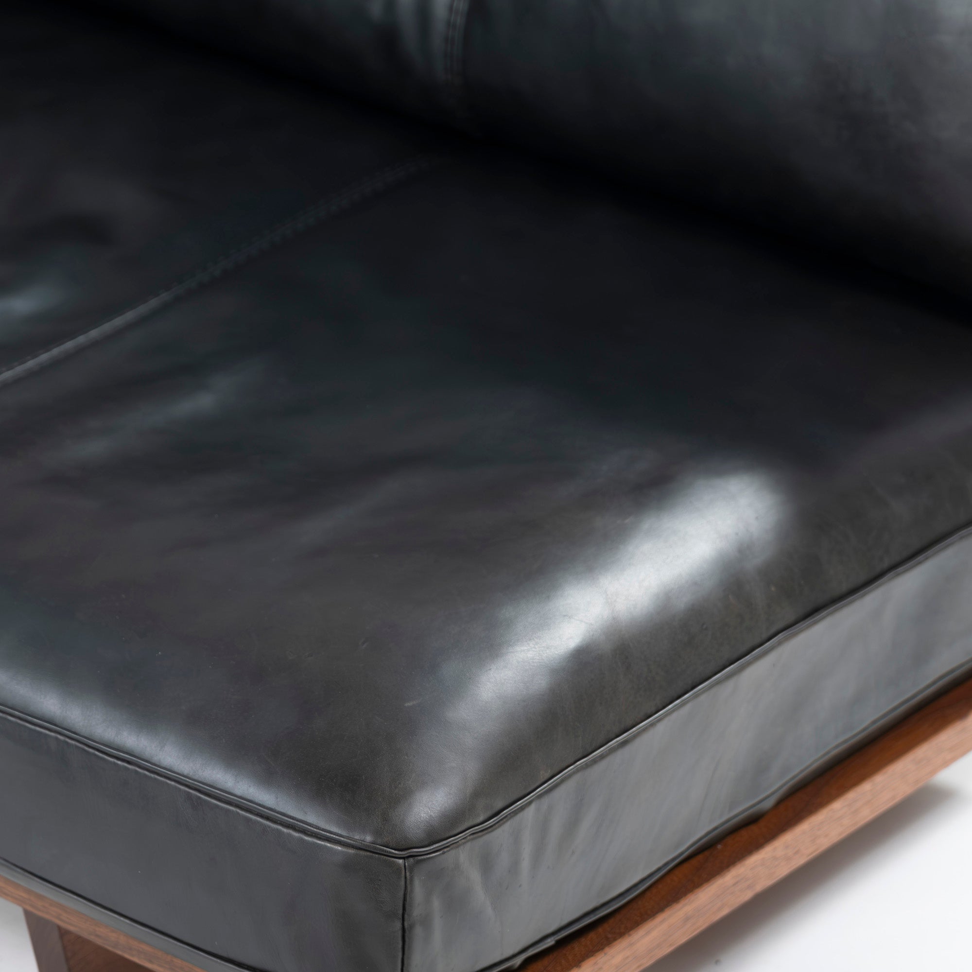ACTUS sofa ACTUS five by five TILL w180 solid walnut leather genuine leather master wall