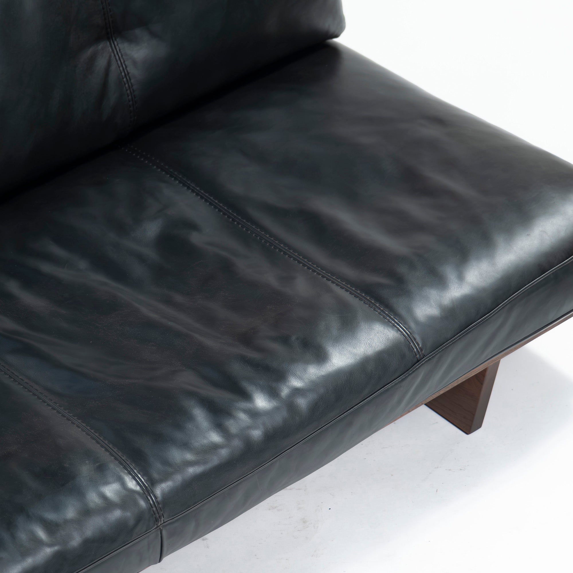 ACTUS sofa ACTUS five by five TILL w180 solid walnut leather genuine leather master wall