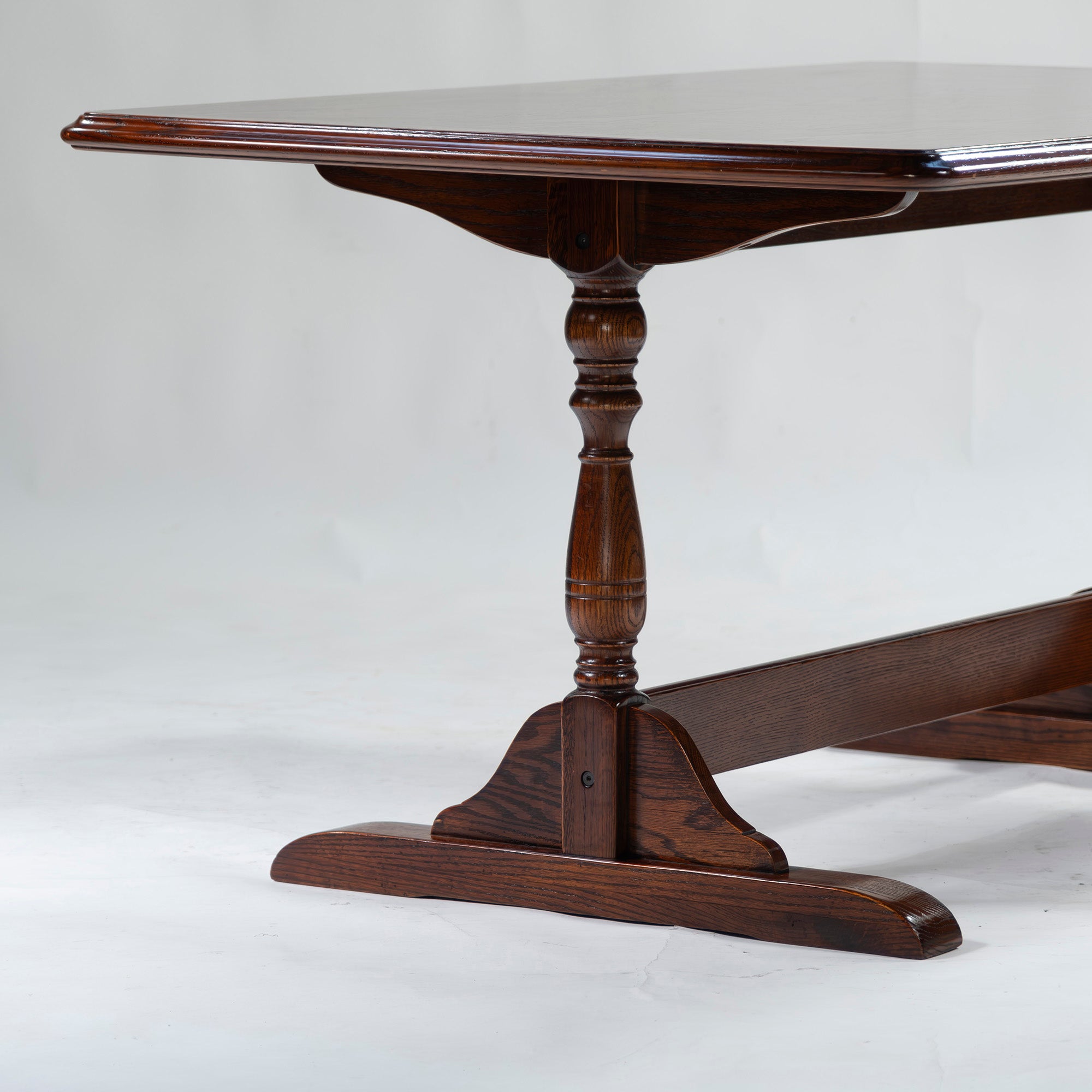 5-piece dining set, British country style, oak wood, armchair, dining chair, dining table, antique style, Mitsukoshi