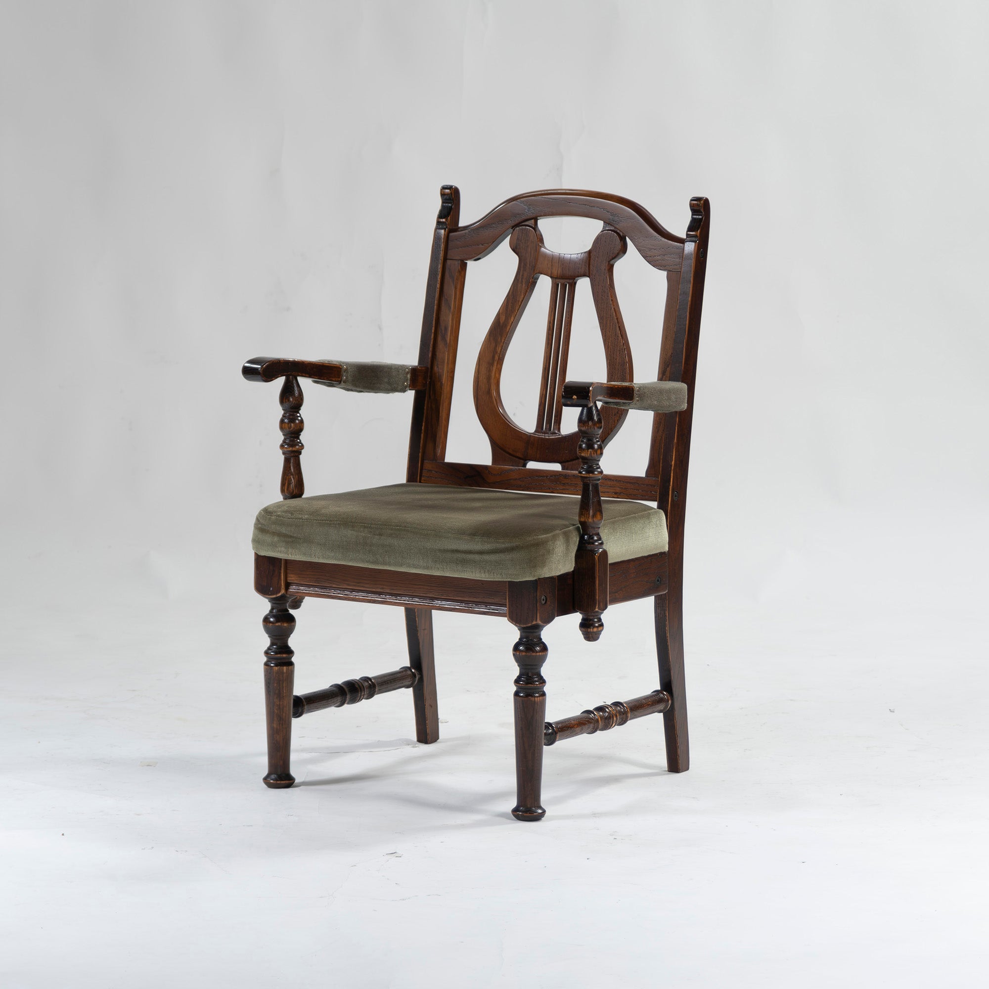 5-piece dining set, British country style, oak wood, armchair, dining chair, dining table, antique style, Mitsukoshi