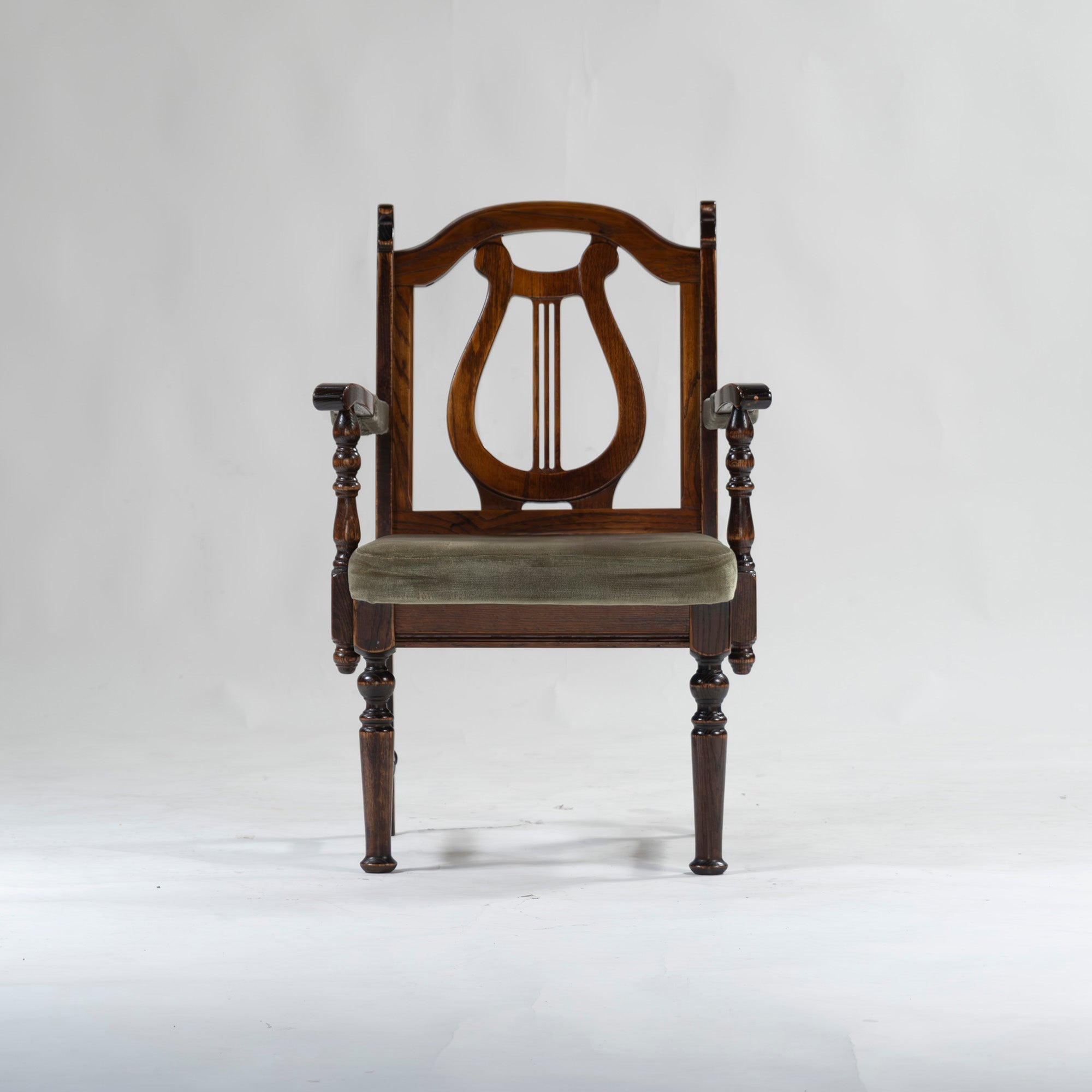 5-piece dining set, British country style, oak wood, armchair, dining chair, dining table, antique style, Mitsukoshi