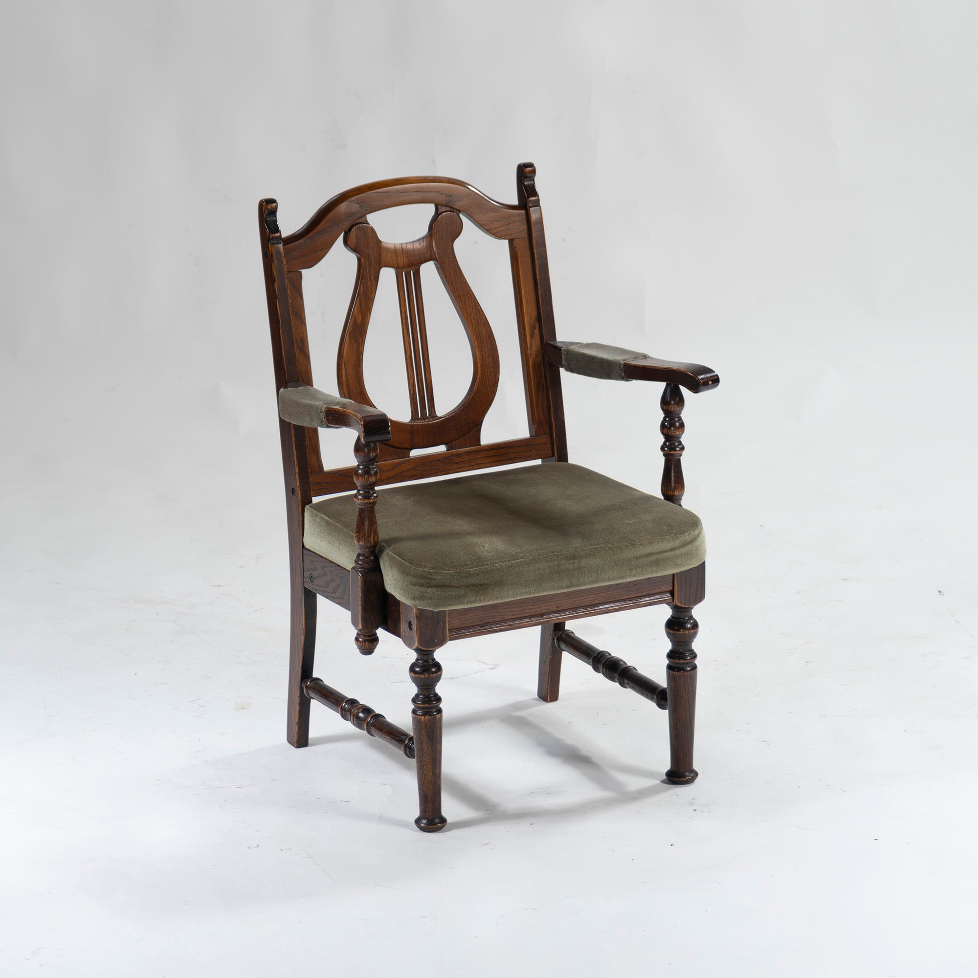 5-piece dining set, British country style, oak wood, armchair, dining chair, dining table, antique style, Mitsukoshi