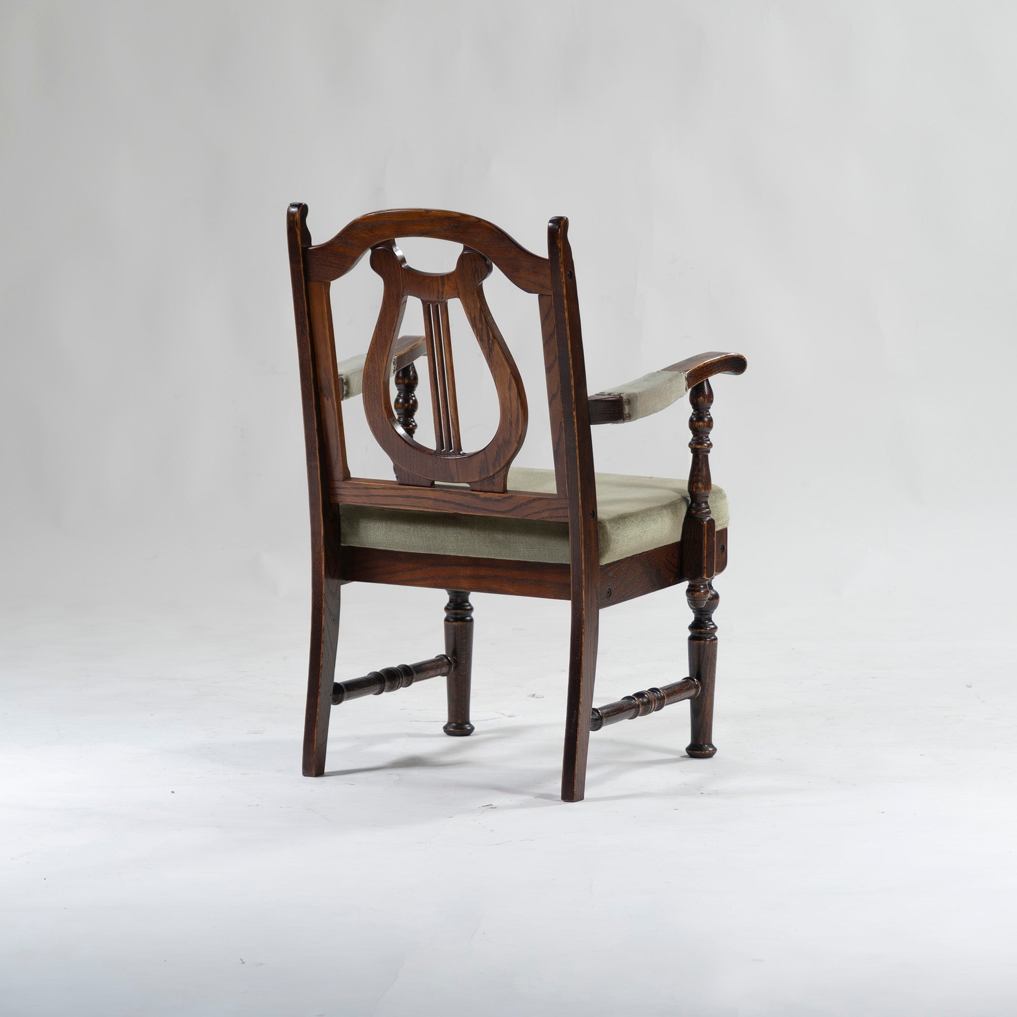 5-piece dining set, British country style, oak wood, armchair, dining chair, dining table, antique style, Mitsukoshi
